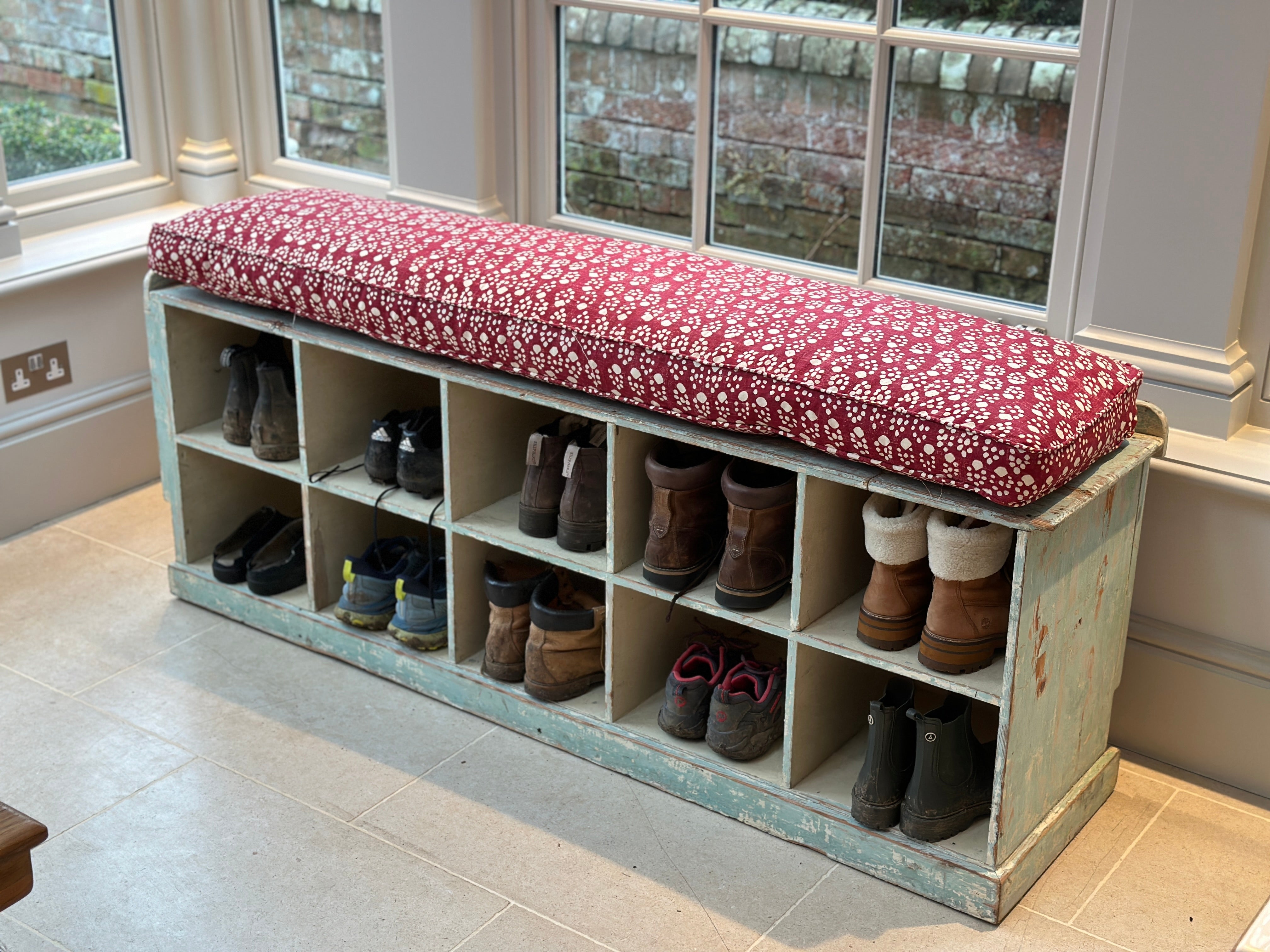 Painted Boot room Bench