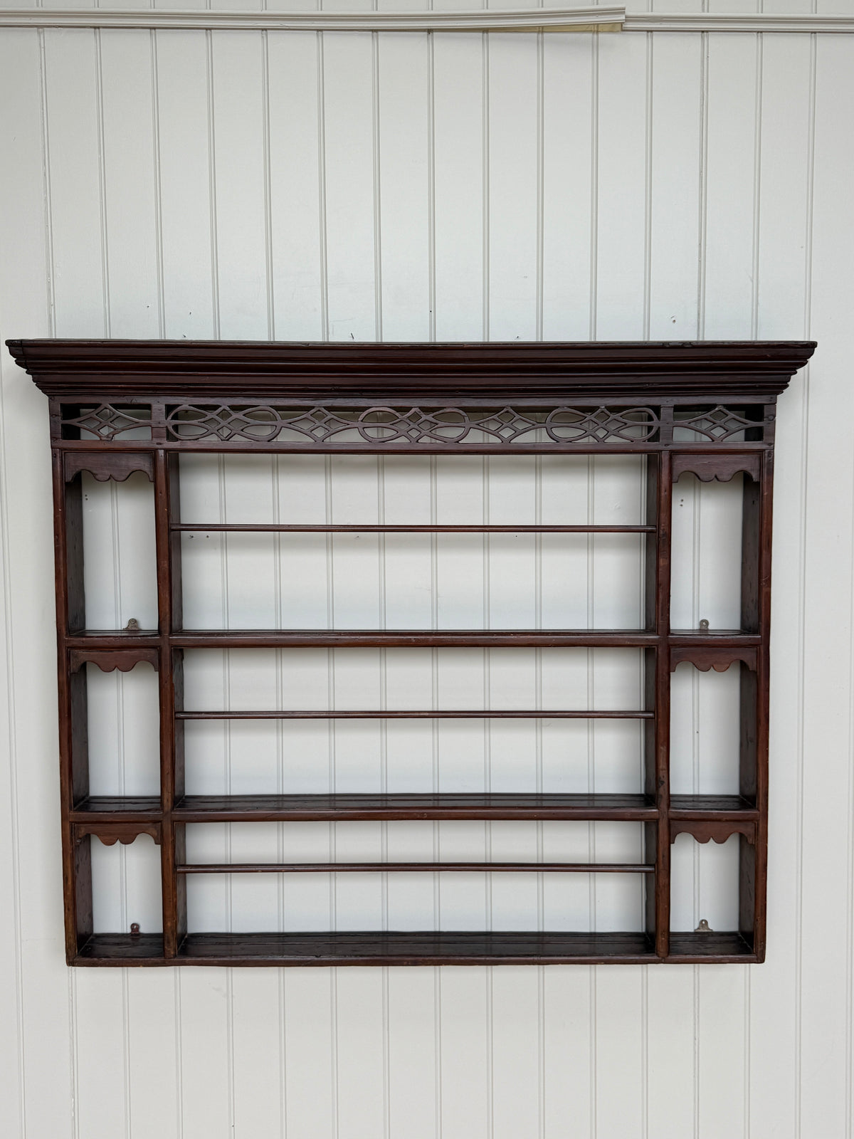 18th Century Pine Delft Rack with Fretwork