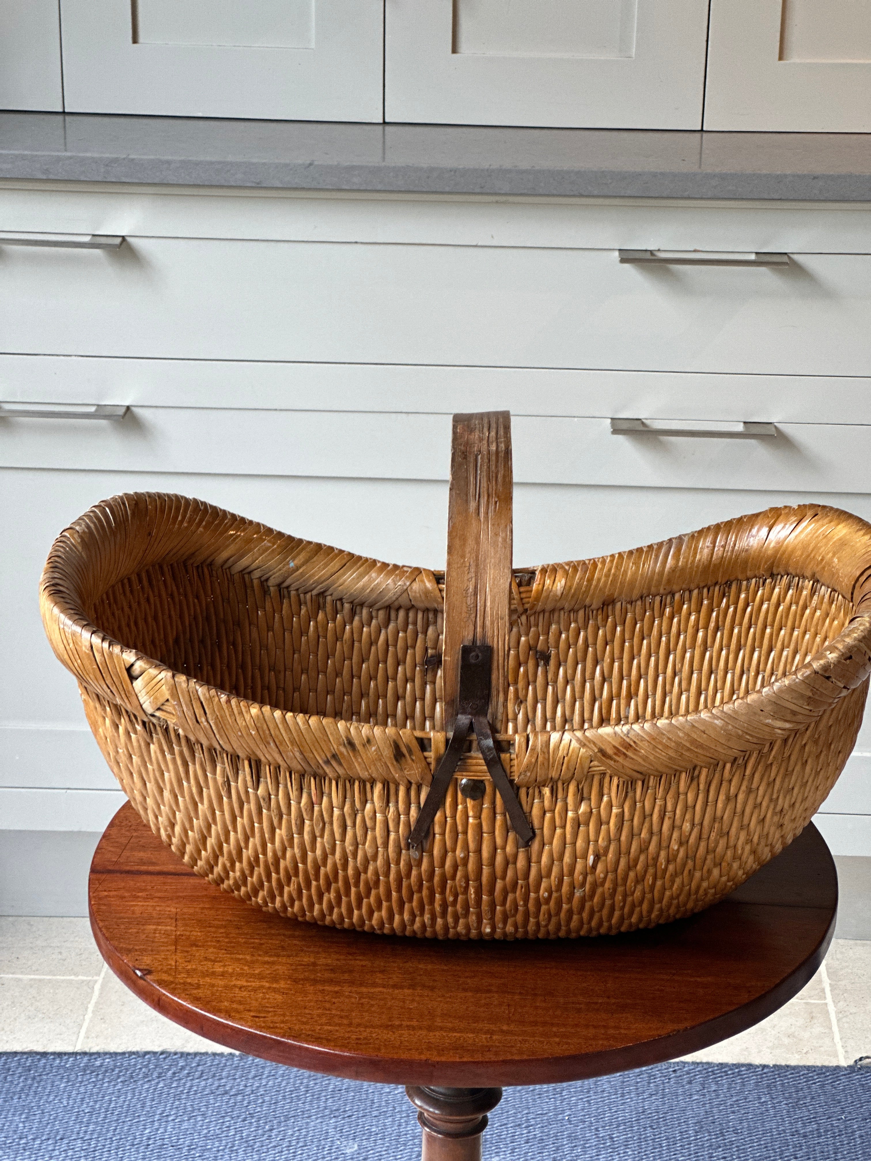 Large Vintage Shopping Basket