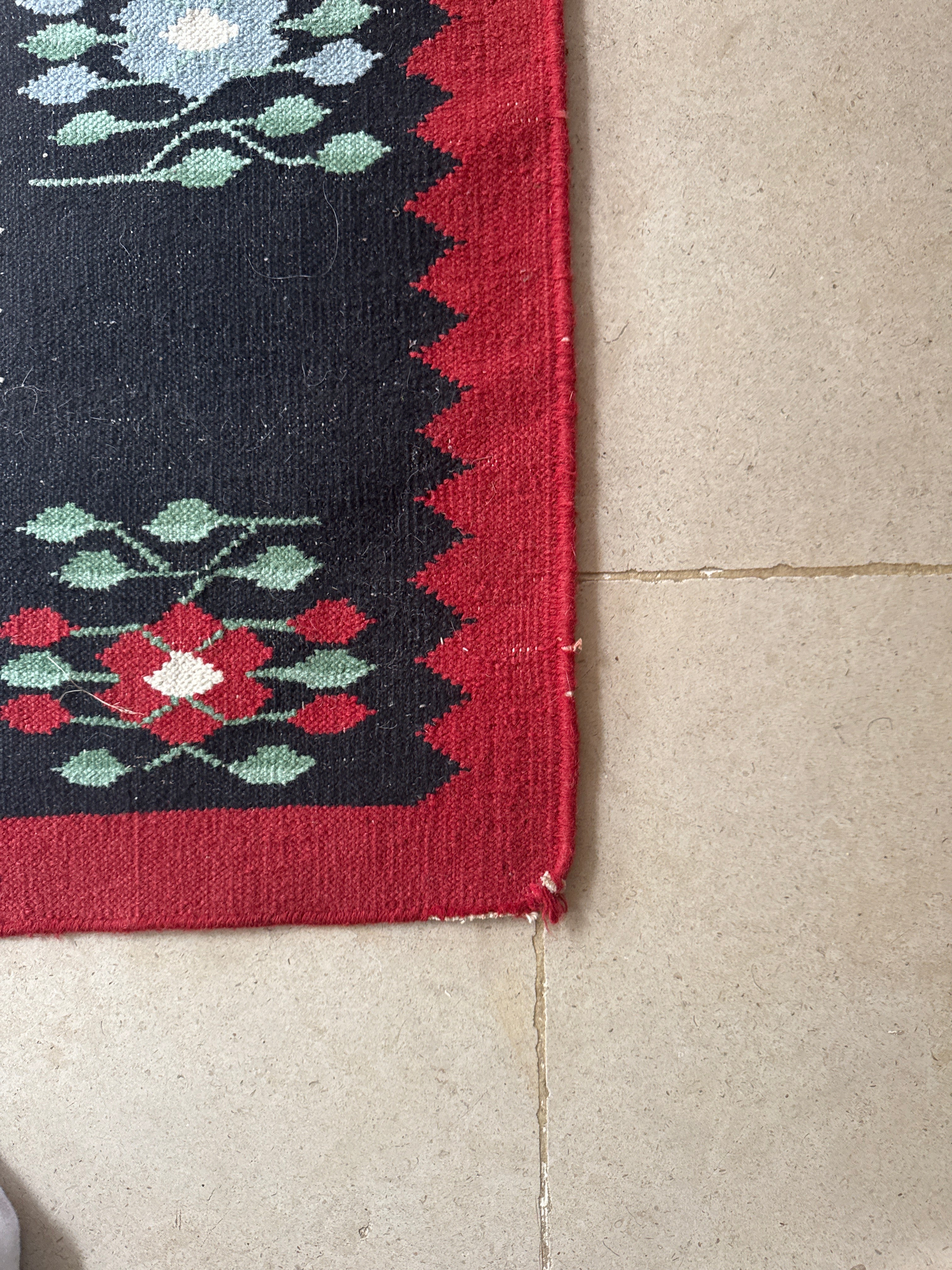 Large Vintage Balkan Sharkoy Kilim circa 1960