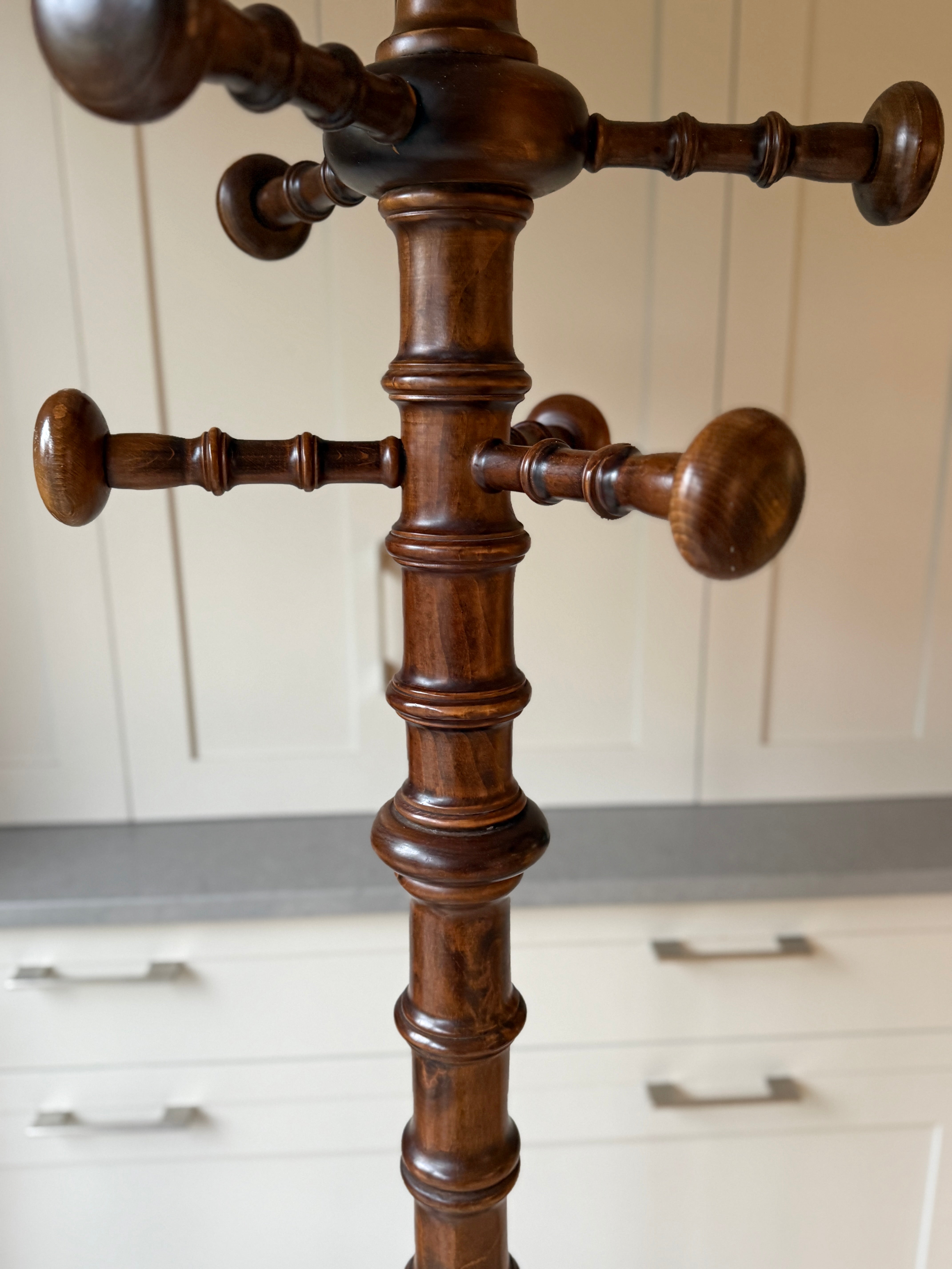 Very Tall Faux Bamboo Coat and Hat Stand