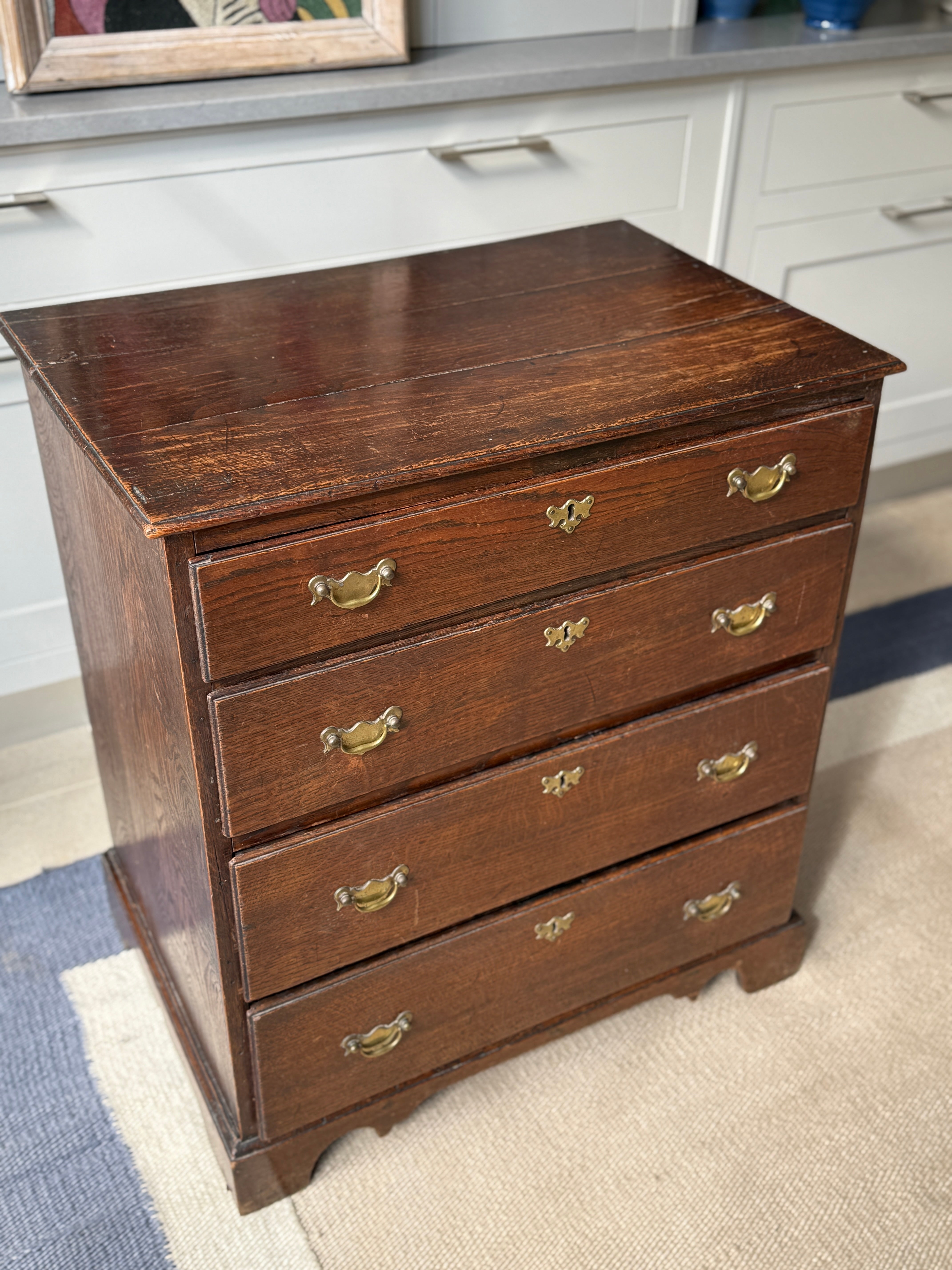 Small early C18th Oak Chest Of Drawers