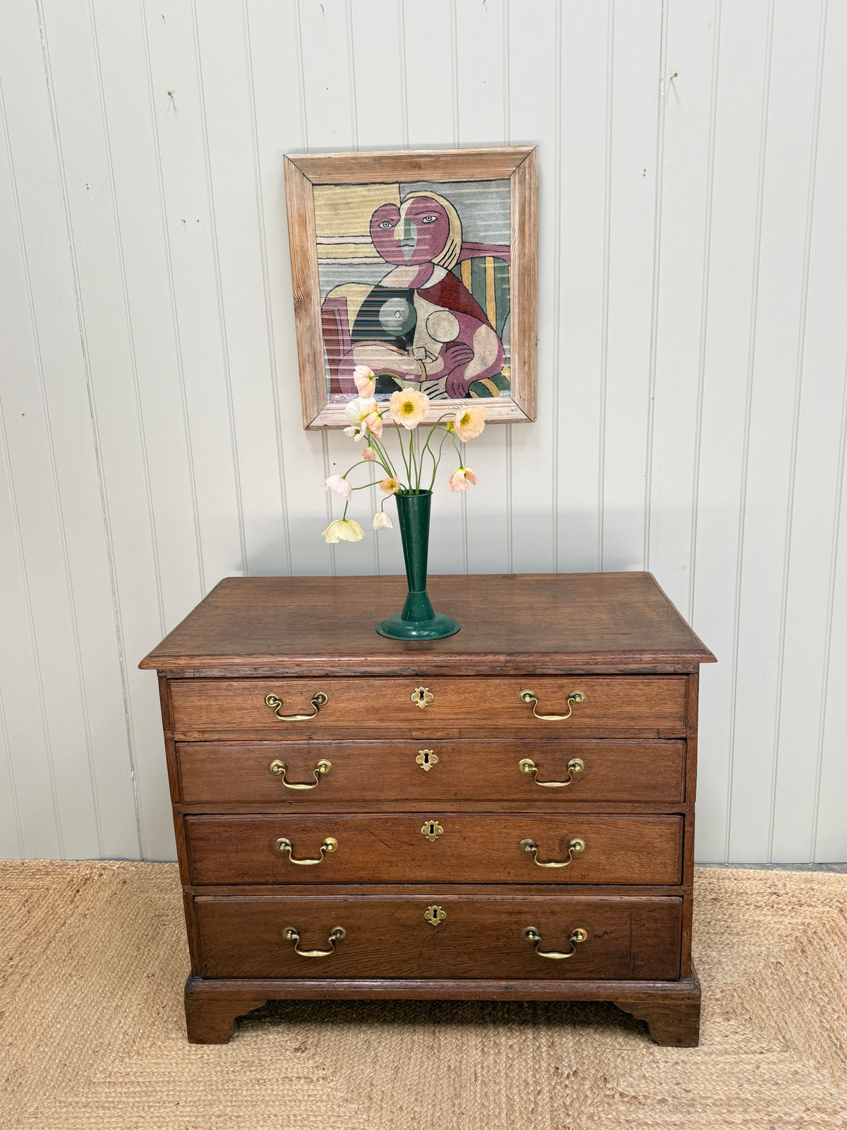 Small Georgian Oak Chest of Drawers