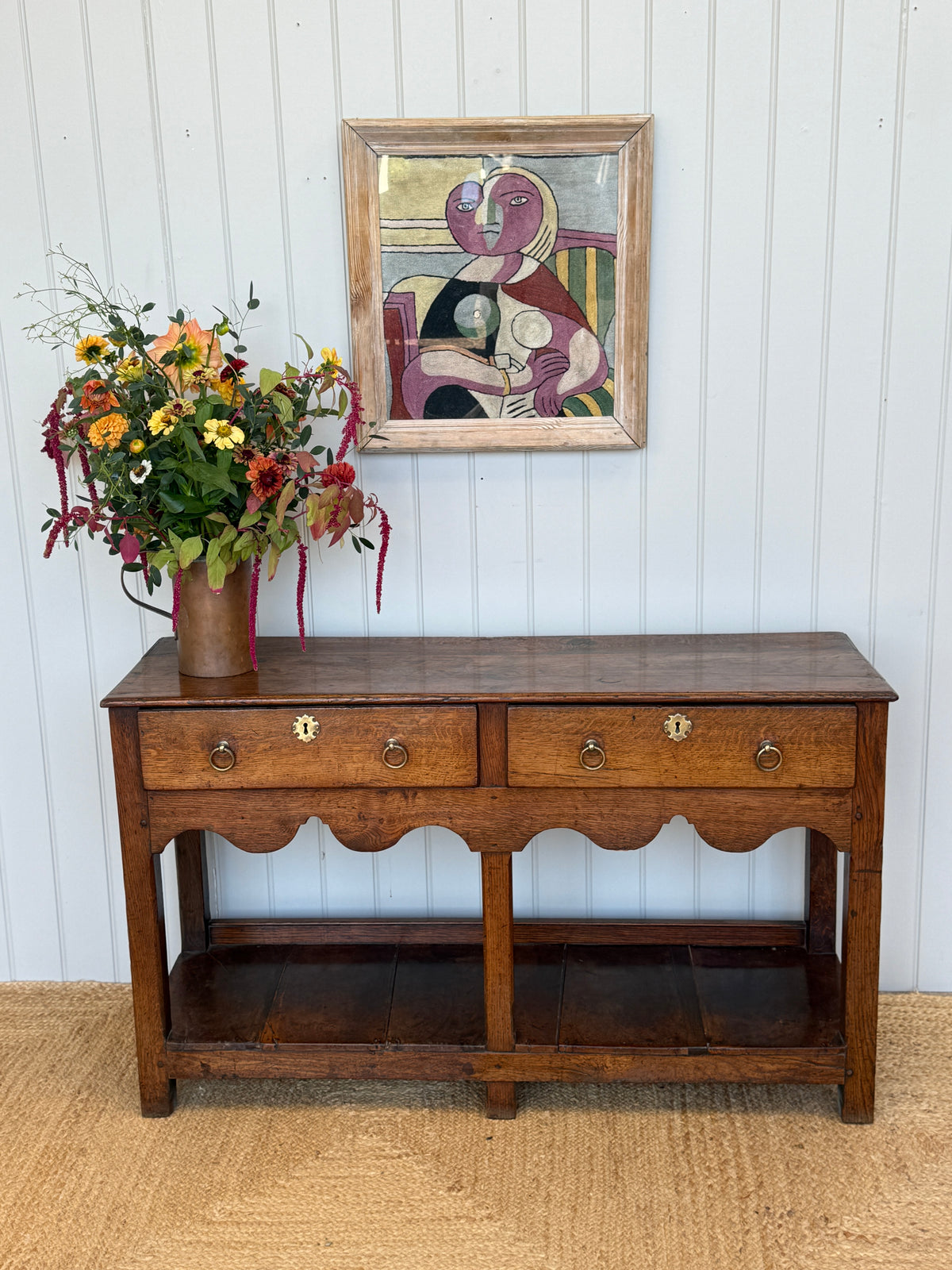 Small 18th Century Oak Dresser Base