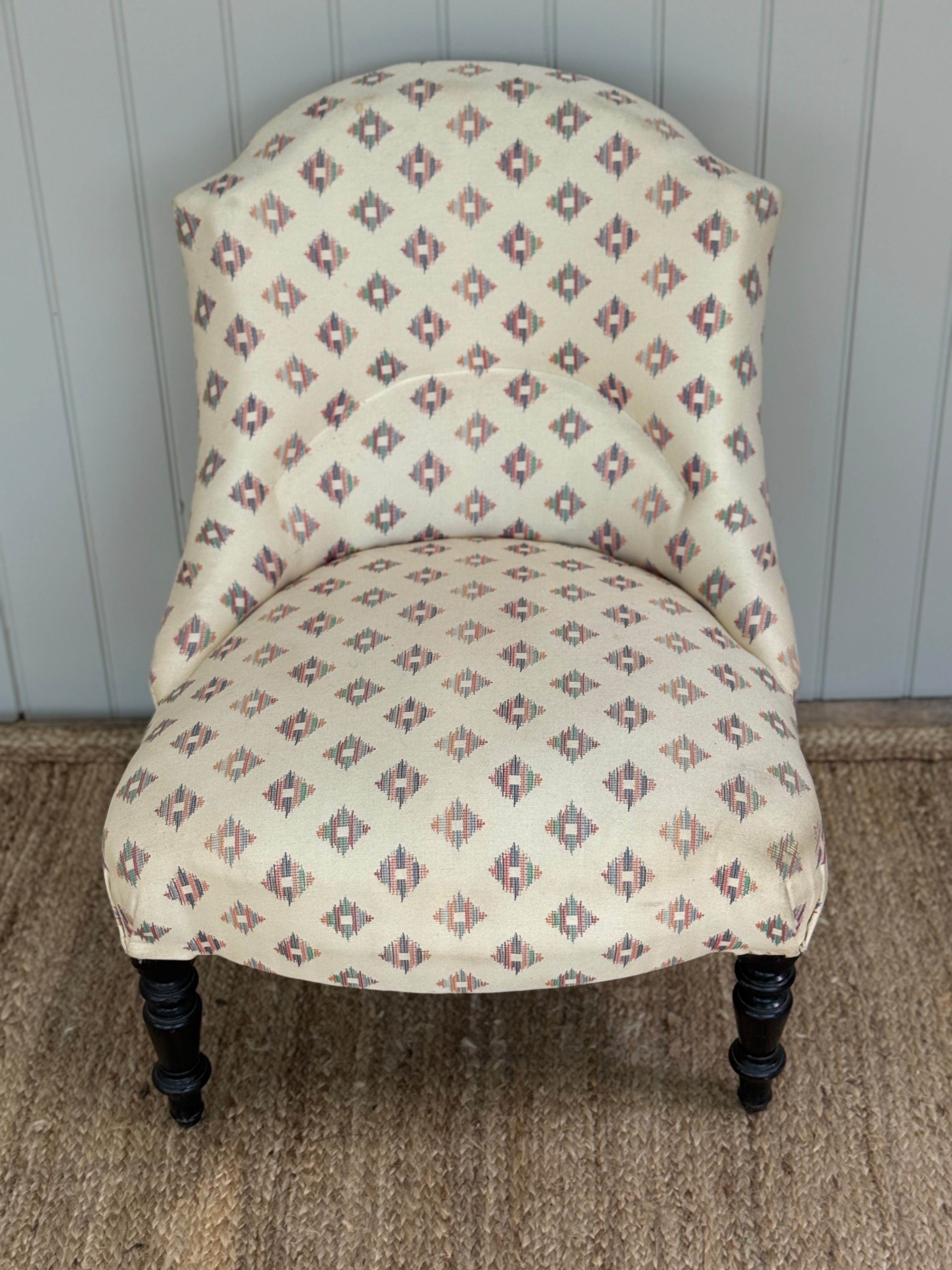 Small French Slipper Chair