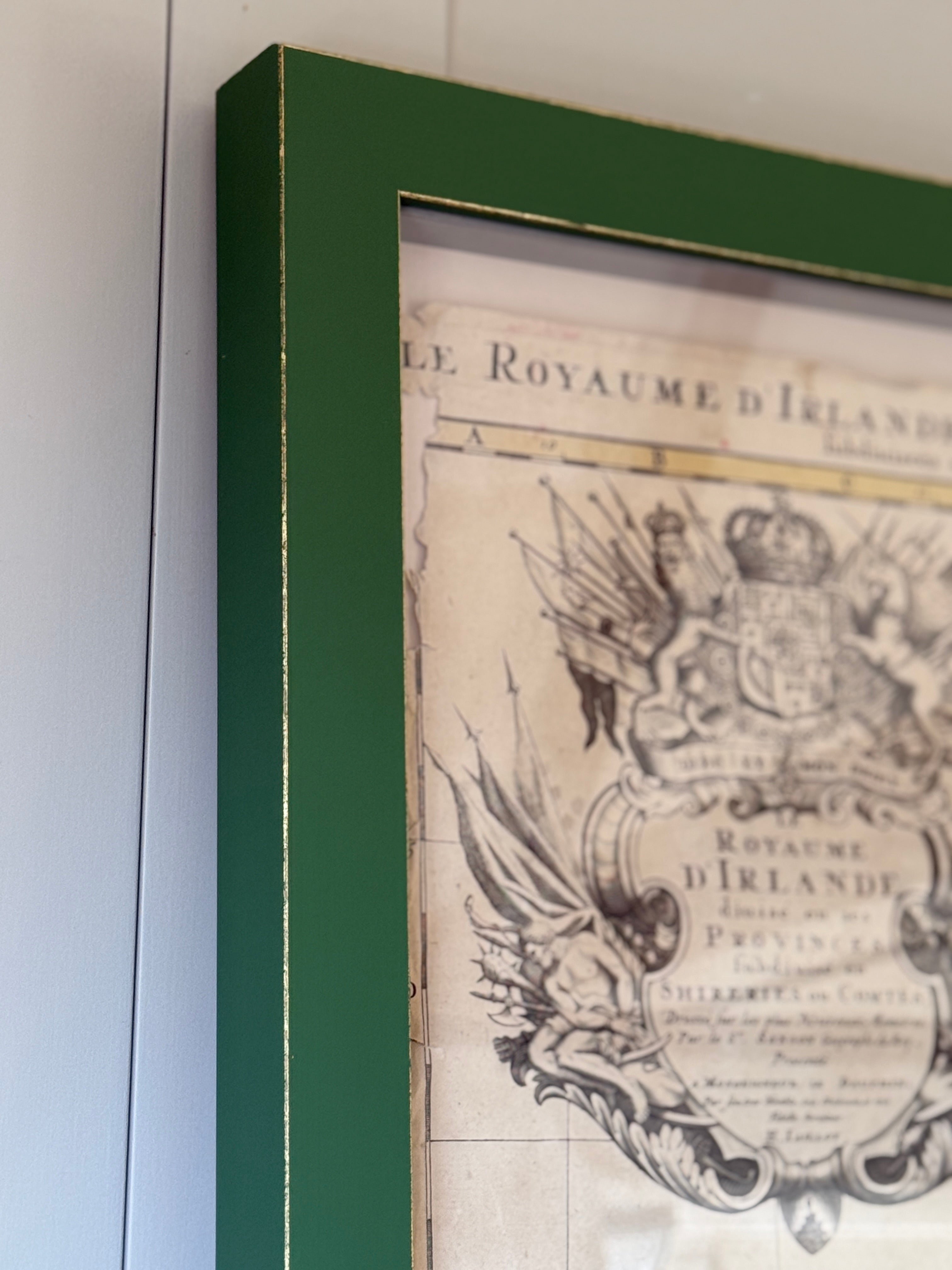 Beautifully Framed 1693 French Map of Ireland