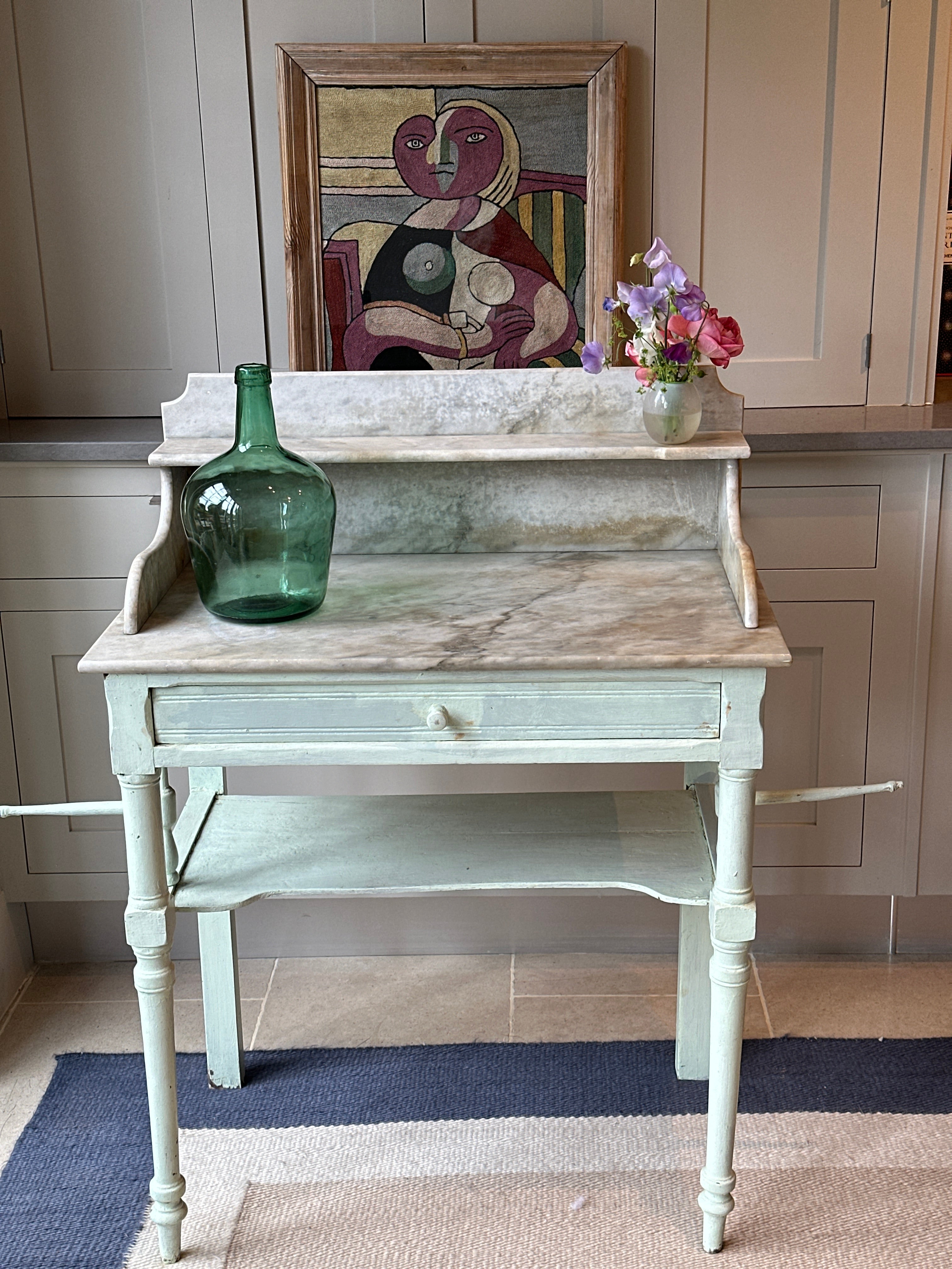 Sweet Painted Antique Washstand