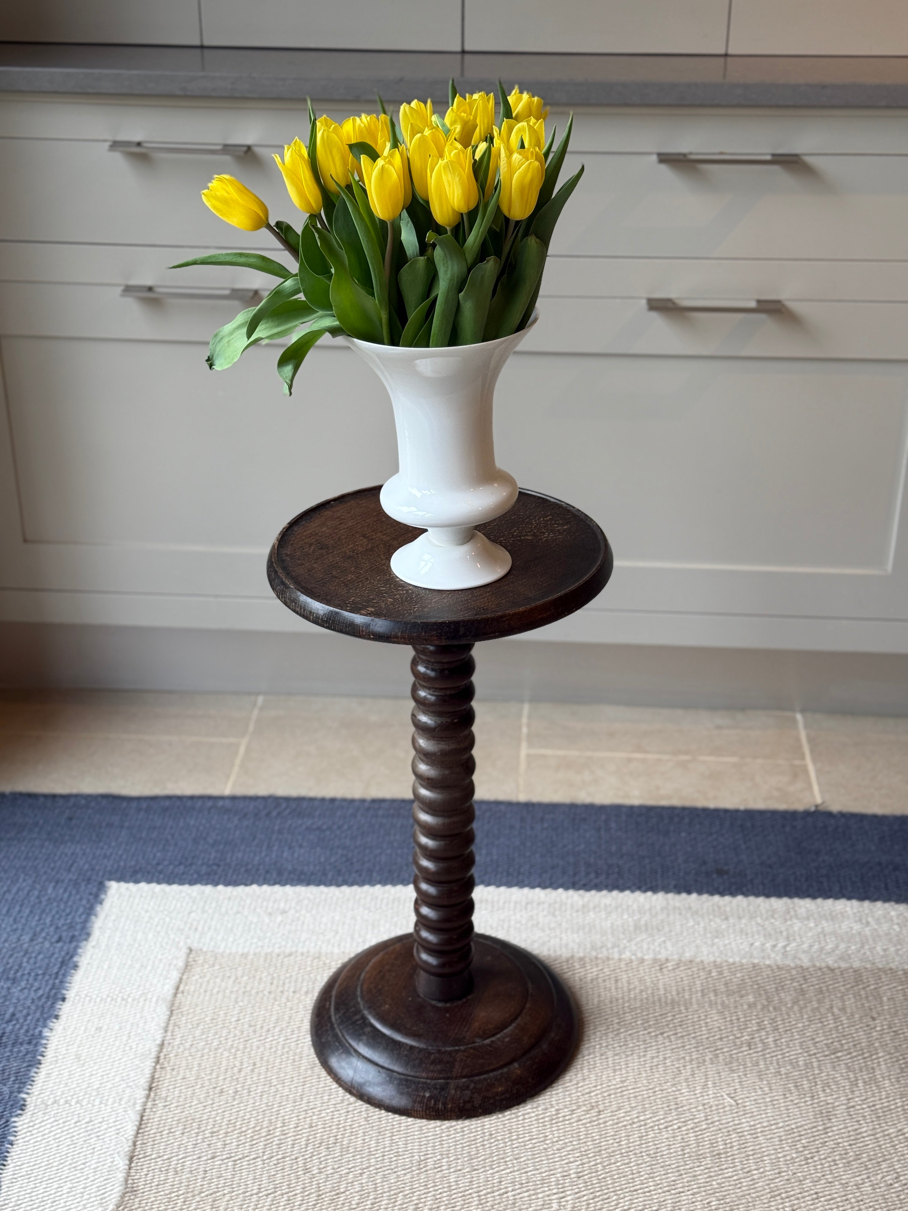French Oak Bobbin side table