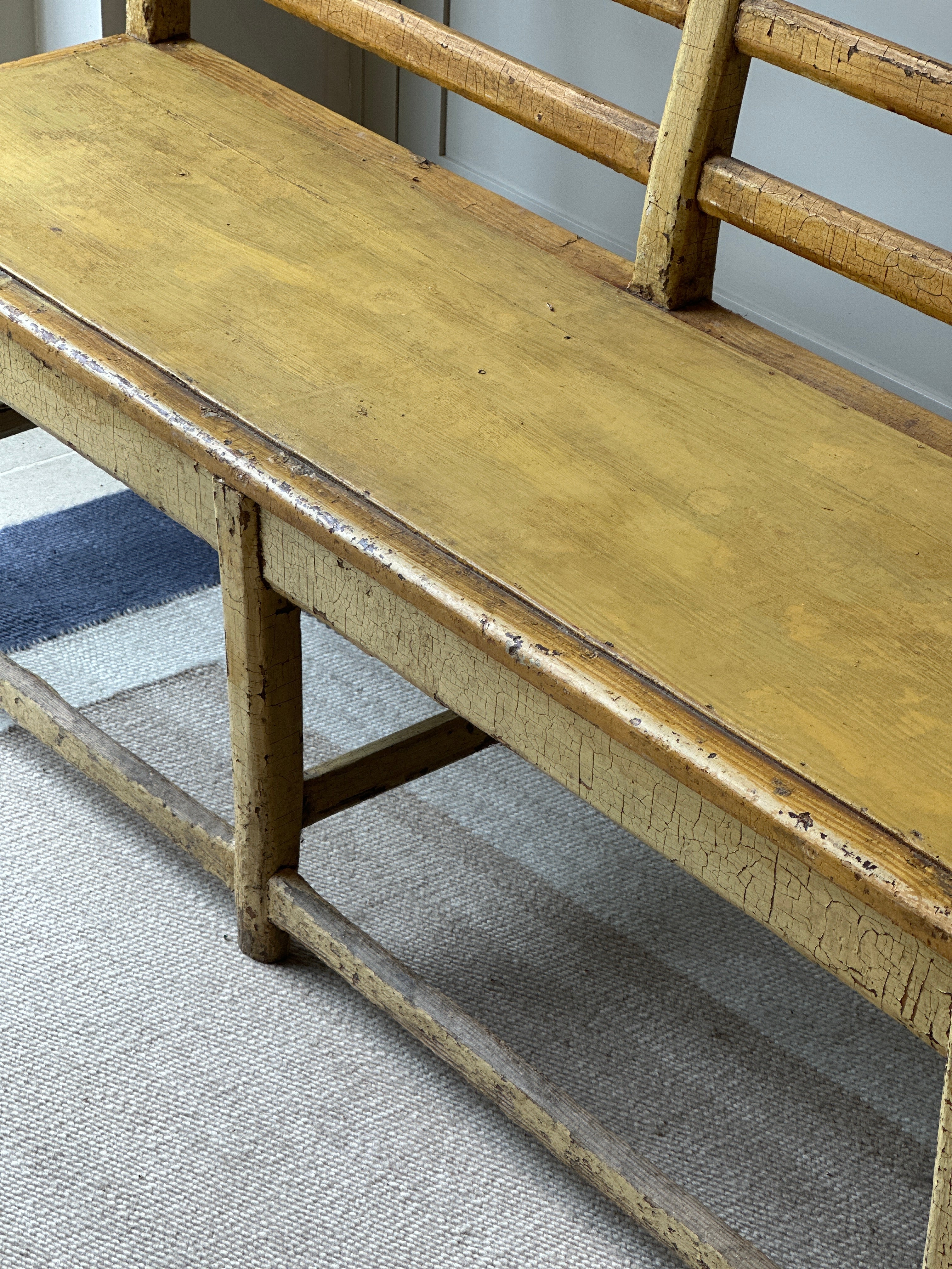 Painted Country House Bench