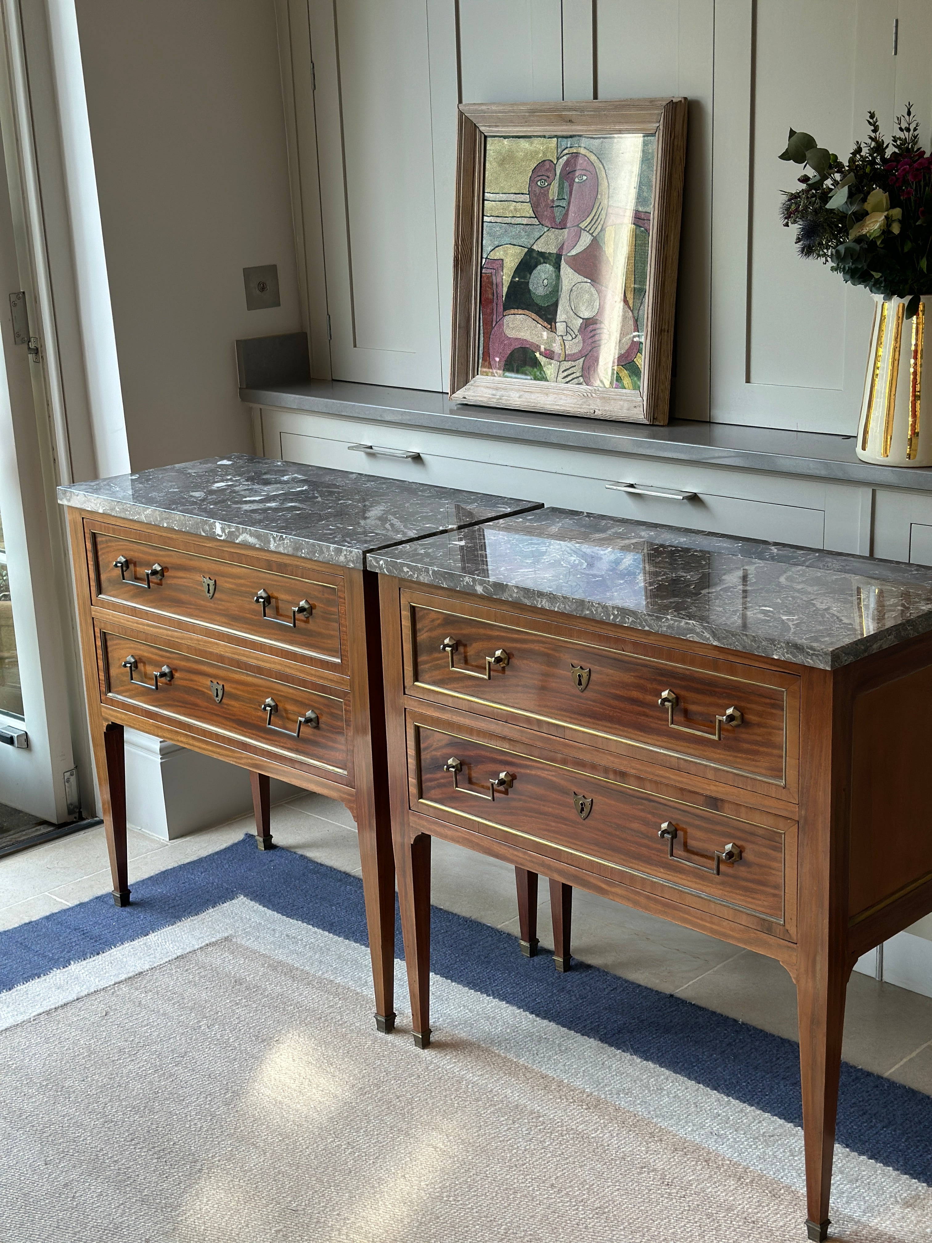 Immaculate Pair of French Commodes