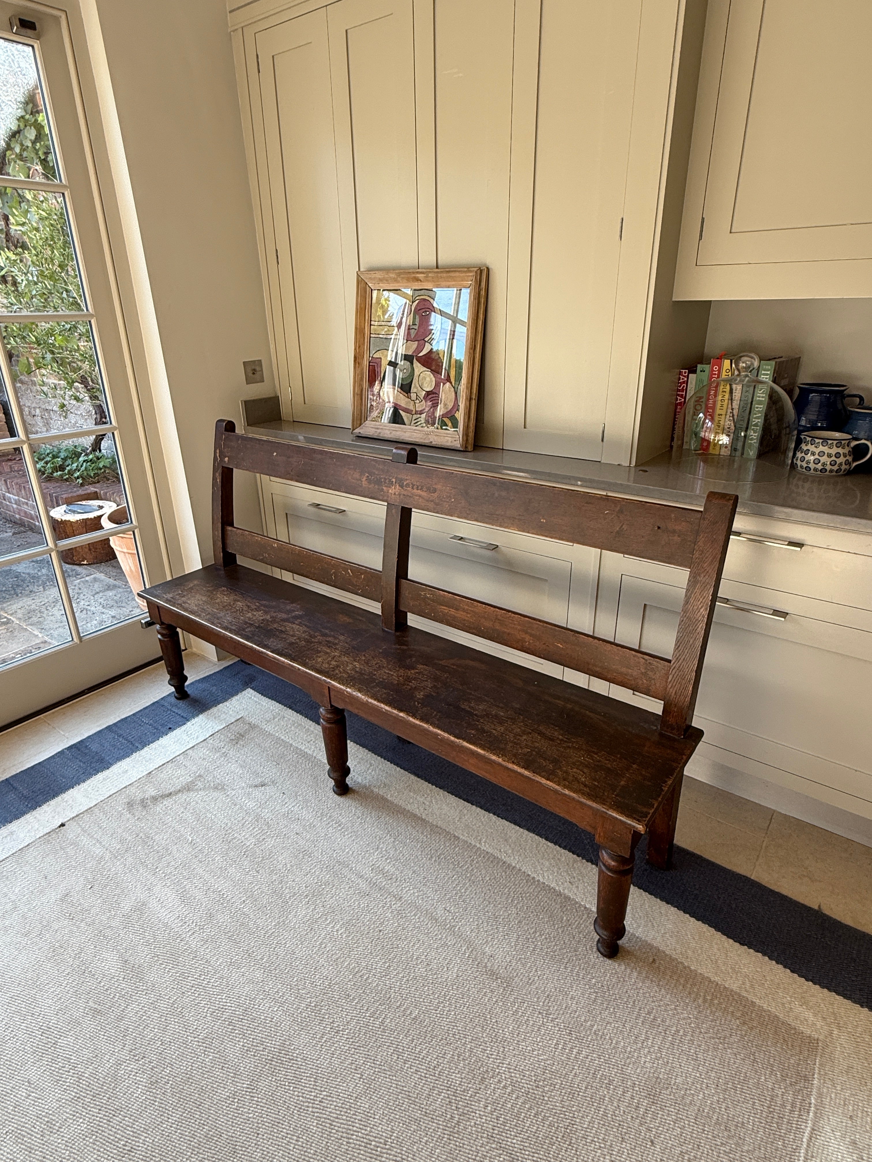 Large 19th Century Oak Bench
