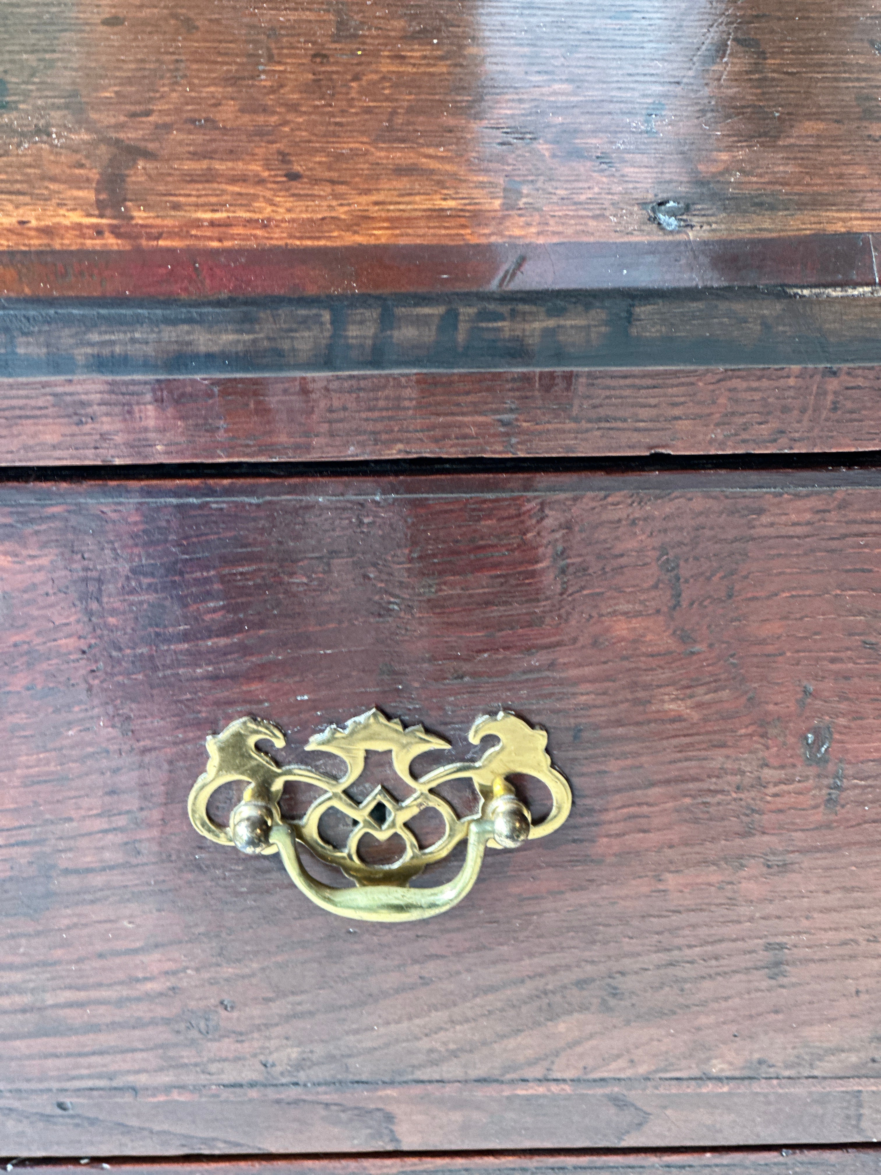 Small George III Oak Chest of Drawers