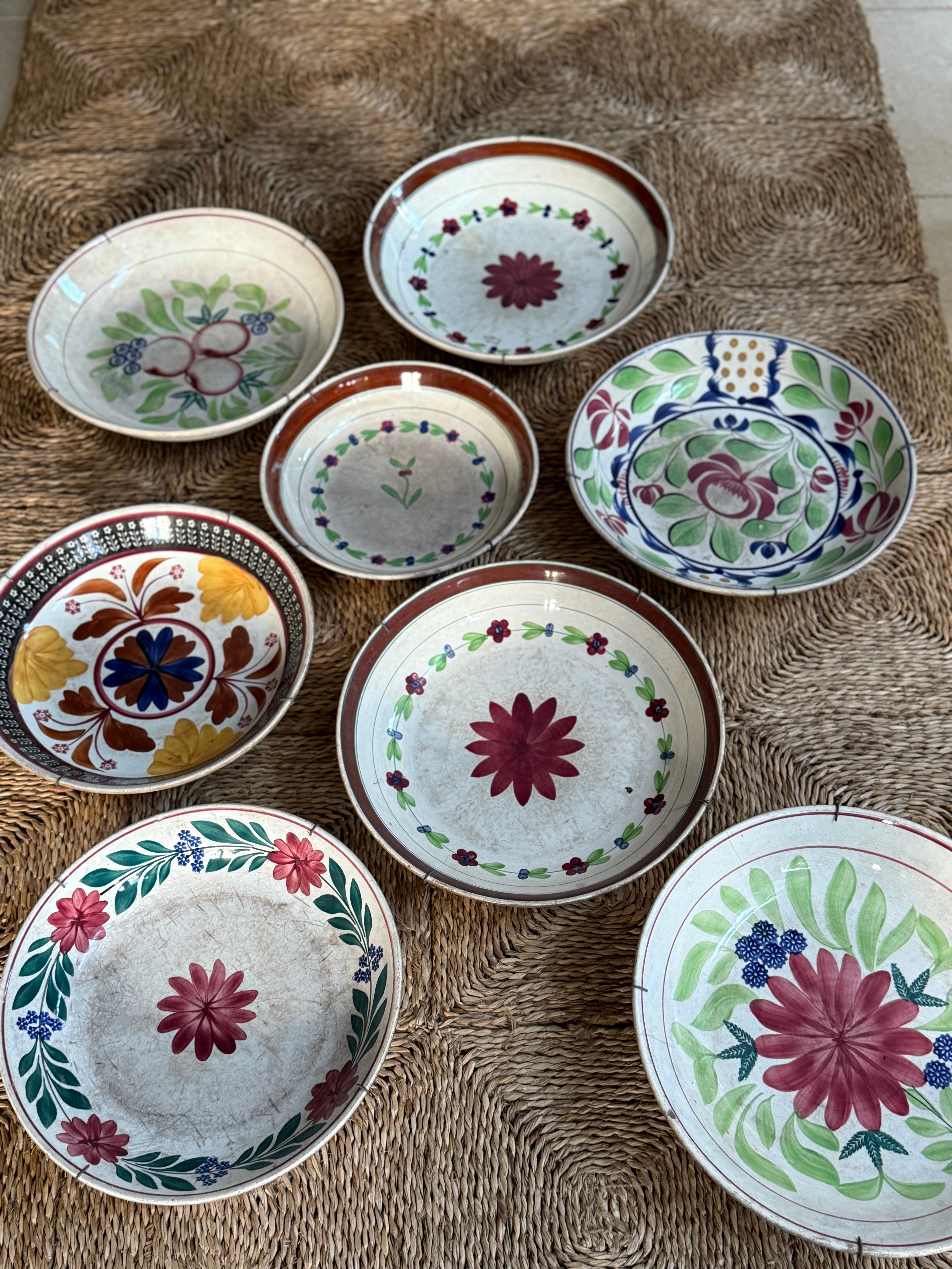 19th Century Dutch Glazed Ironstone Bowl from Ceylon/Sri Lanka
