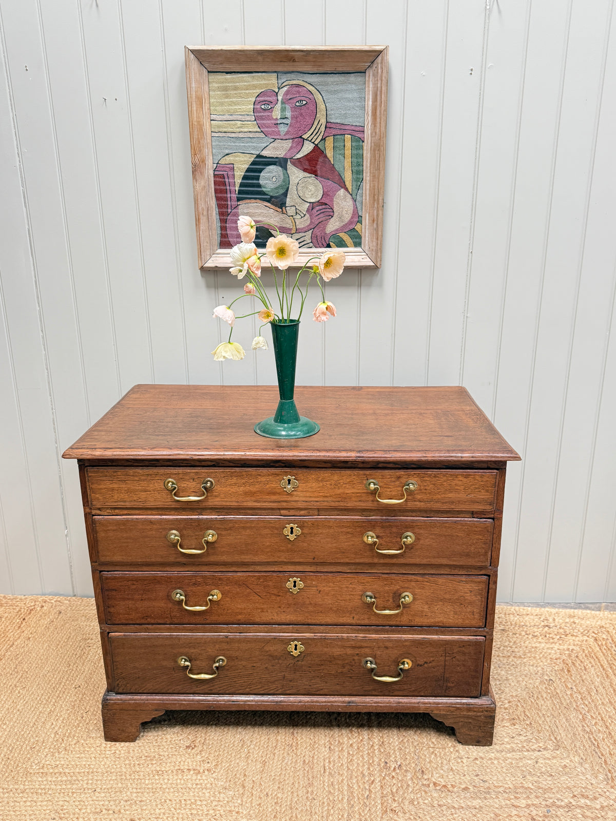 Small Georgian Oak Chest of Drawers