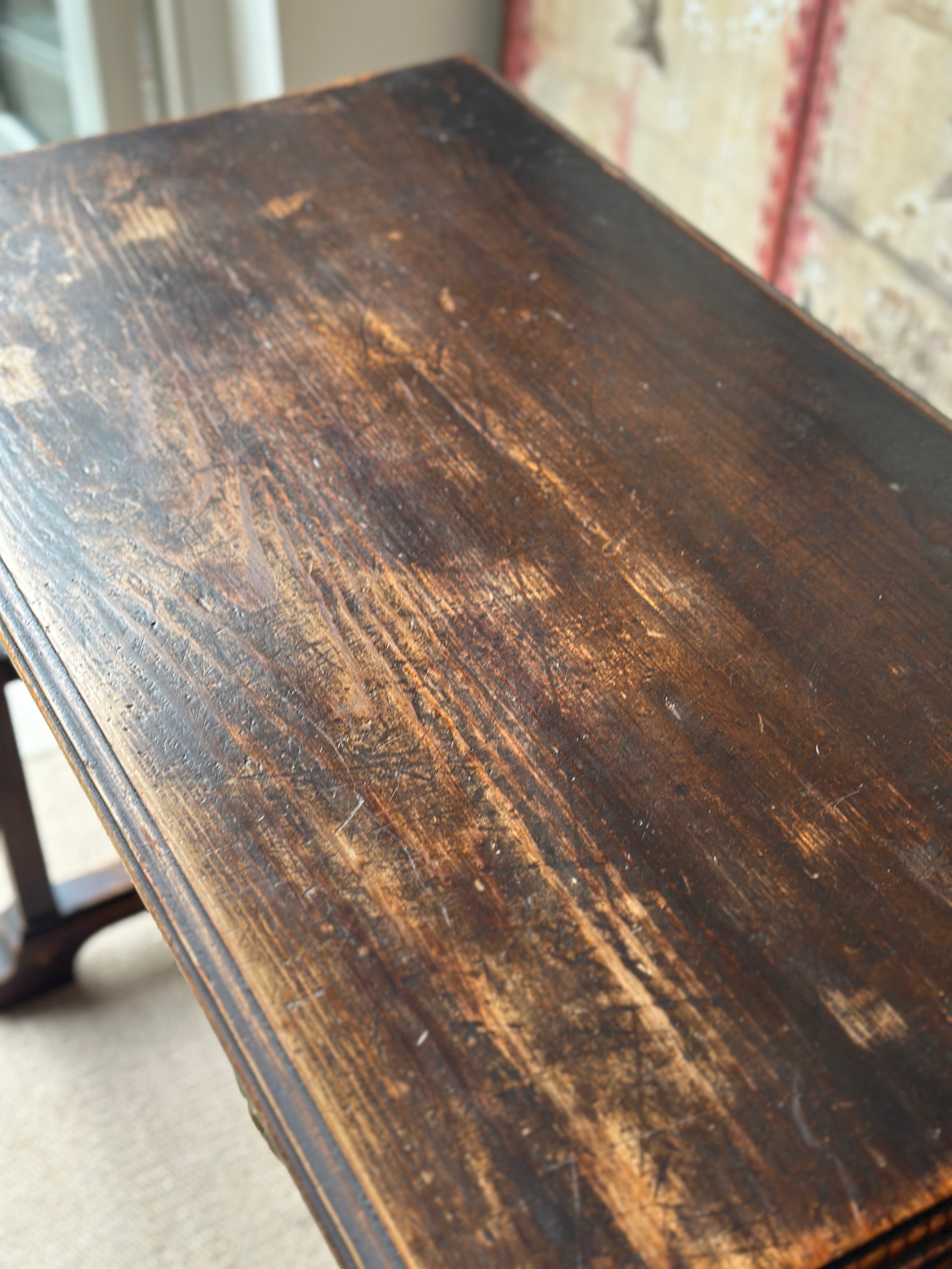 Charming Cotswold School Writing Table with single drawer