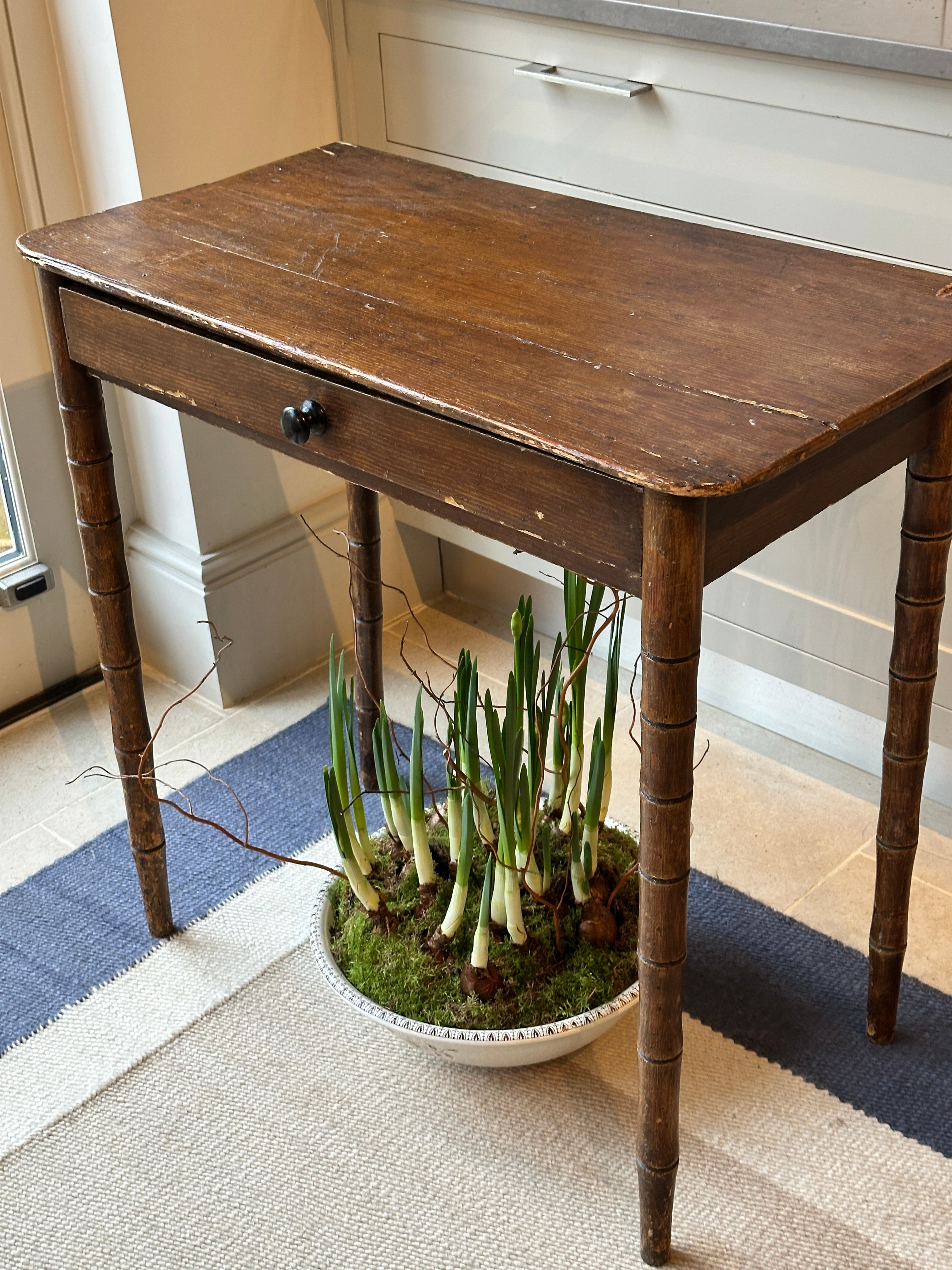 C19th Scumbled Pine Side Table