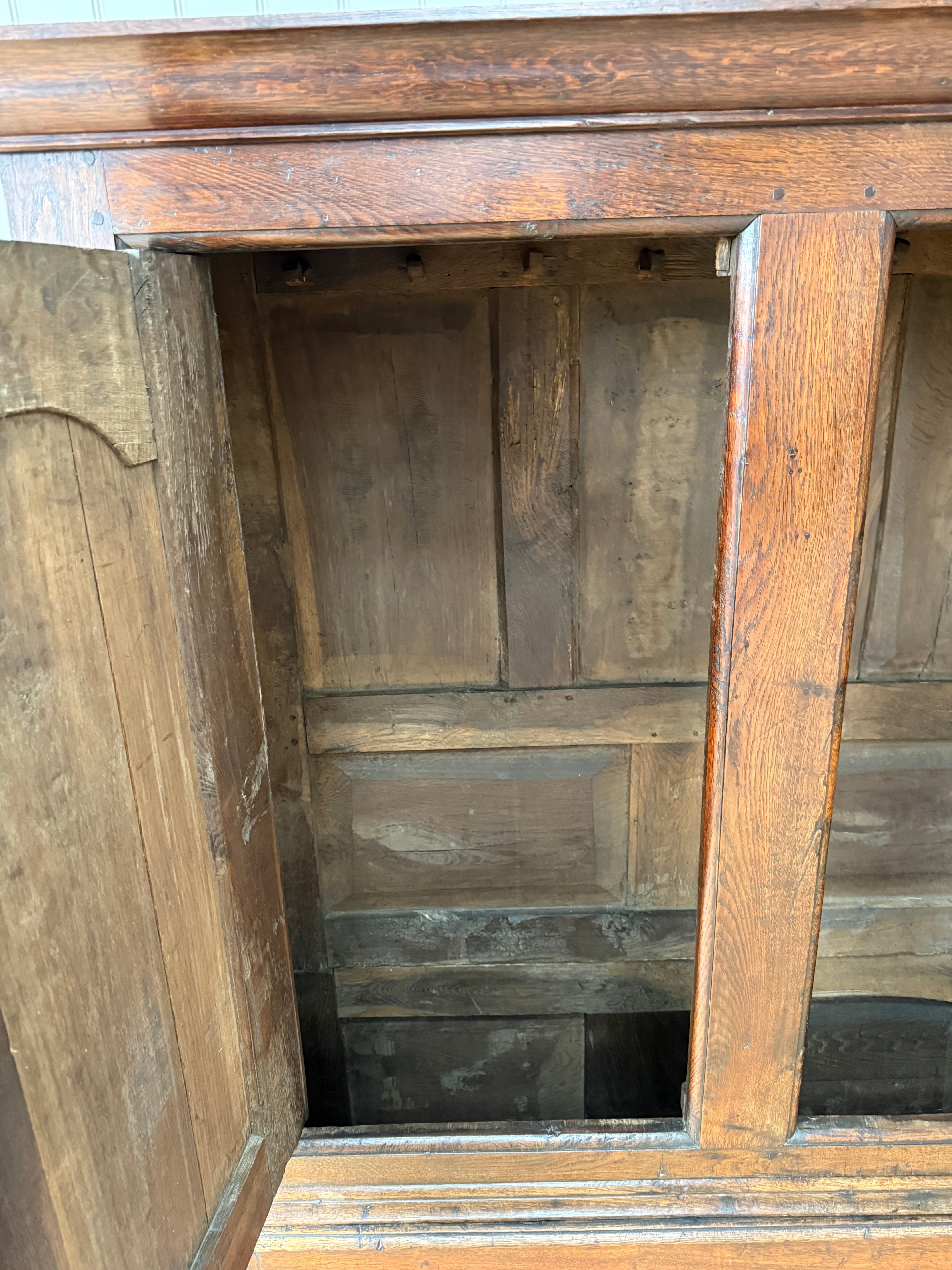 Large 18th Century Oak Hanging Cupboard