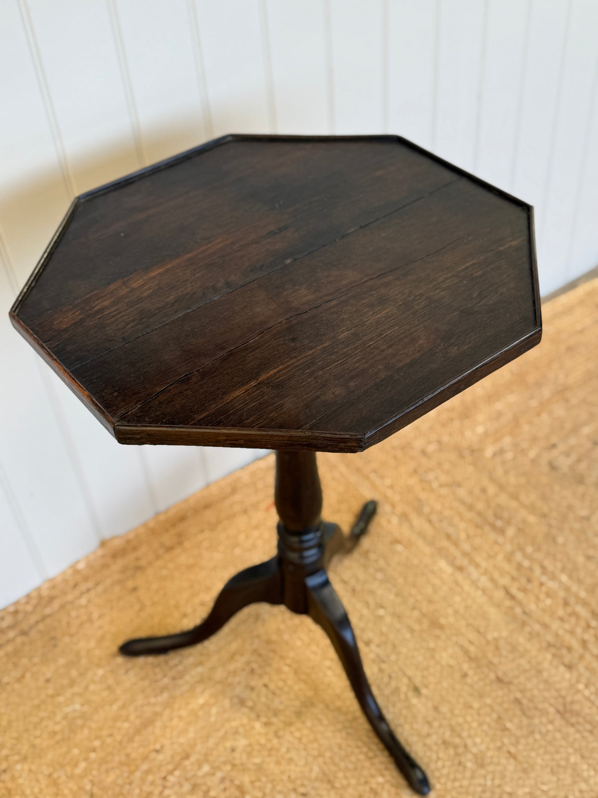 Georgian Oak Octagonal Tripod Table