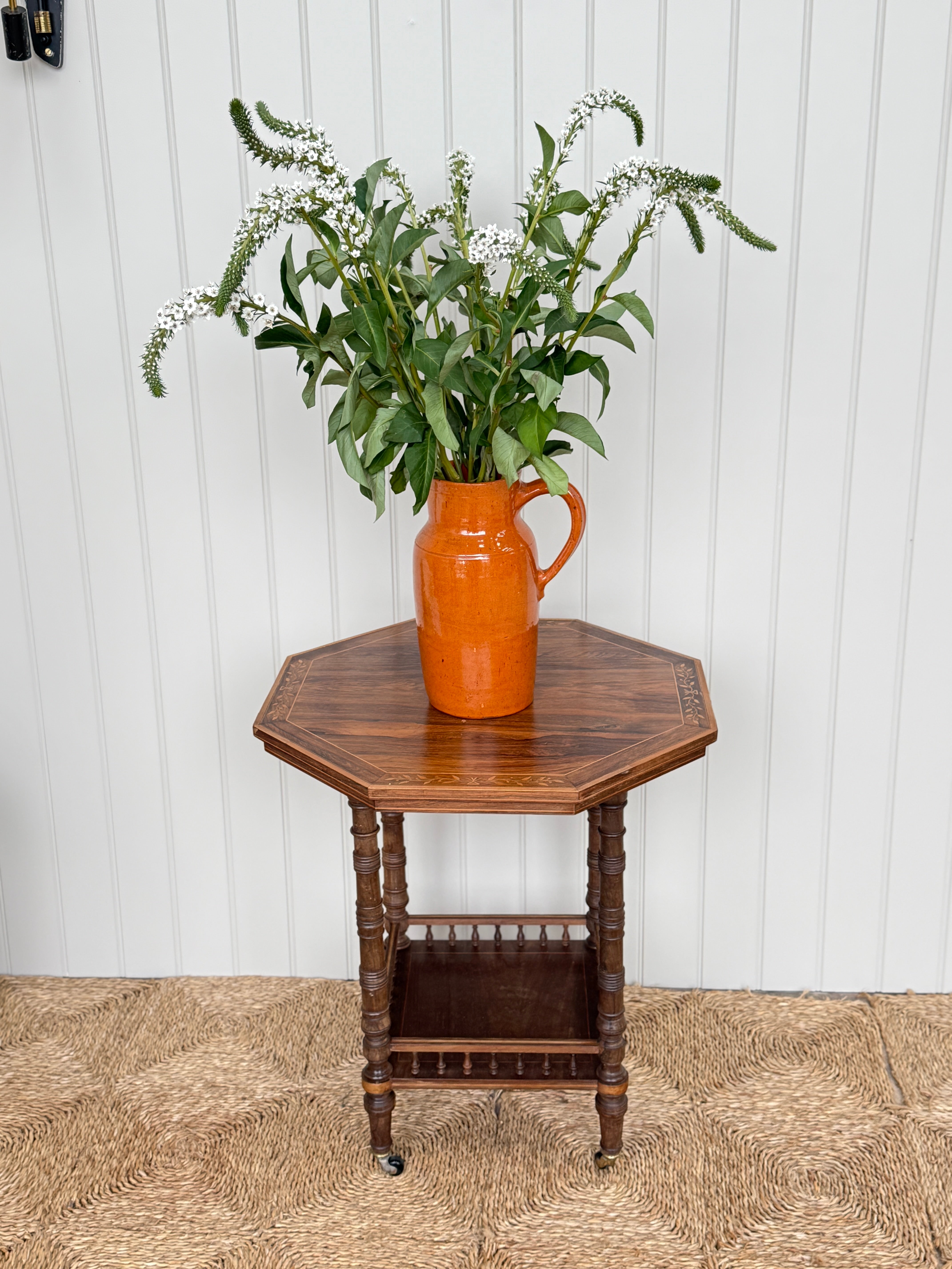 Aesthetic Movement Table with Marquetry Detail