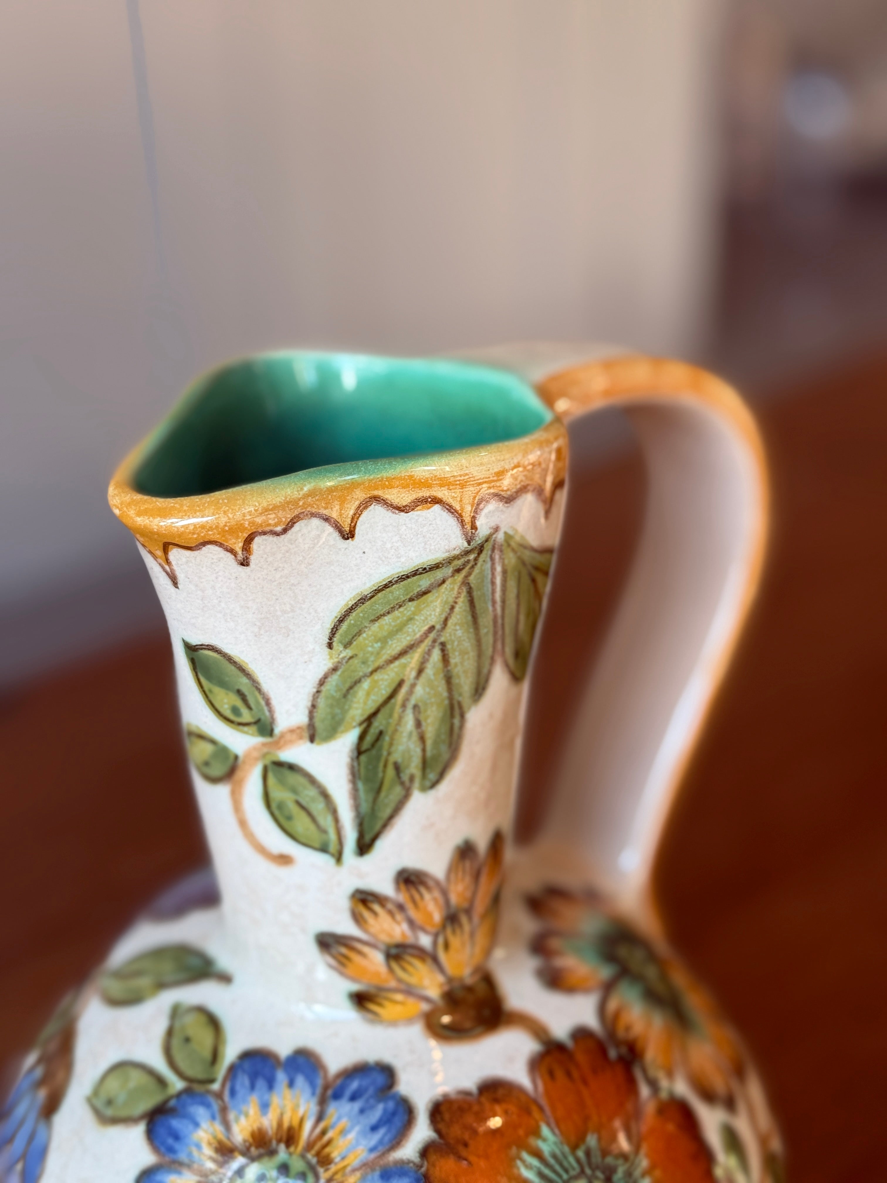 Dutch Polychrome Gourd Jug