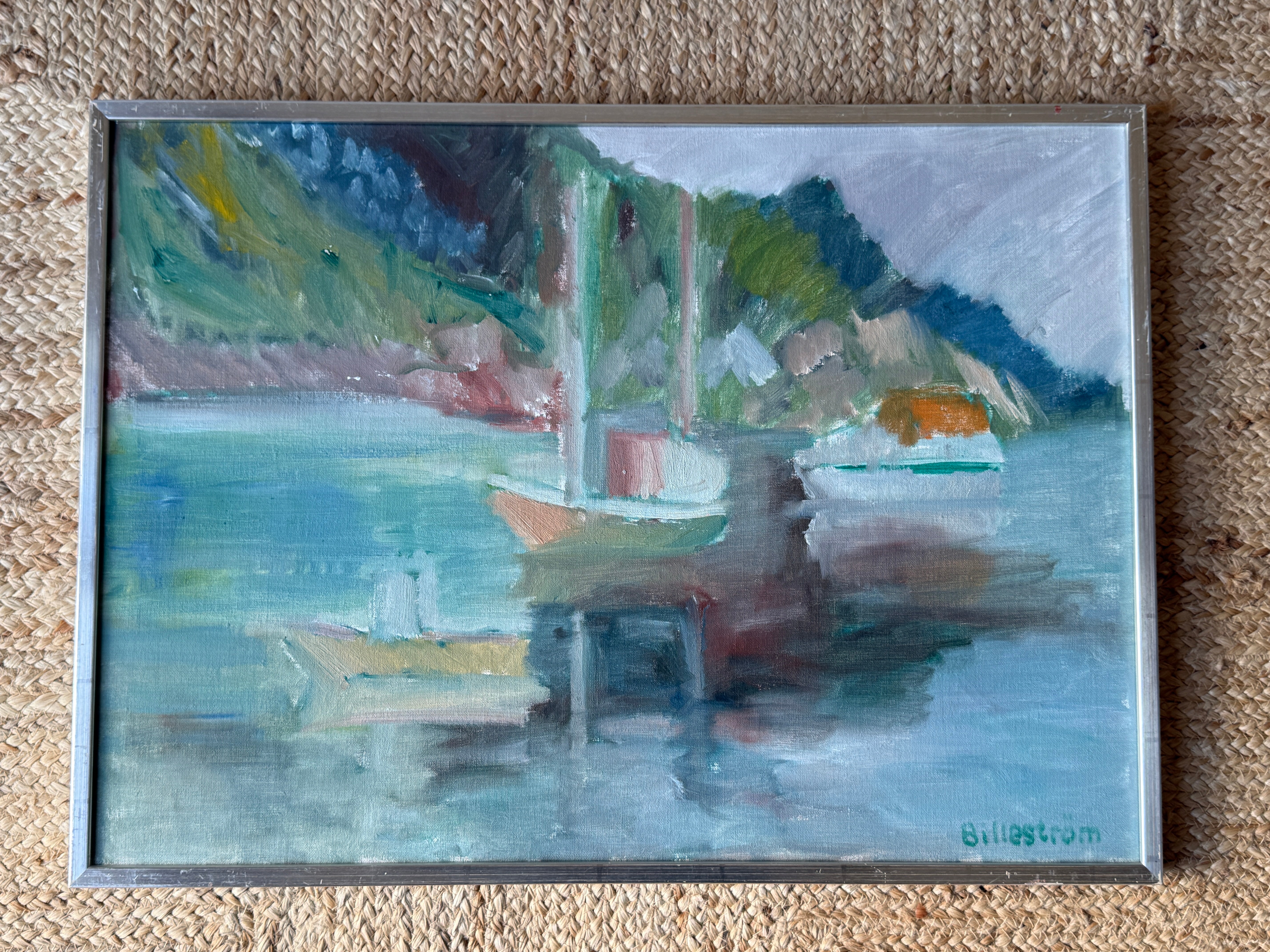 Oil on Canvas by Swedish Artist K Erik Billestrom