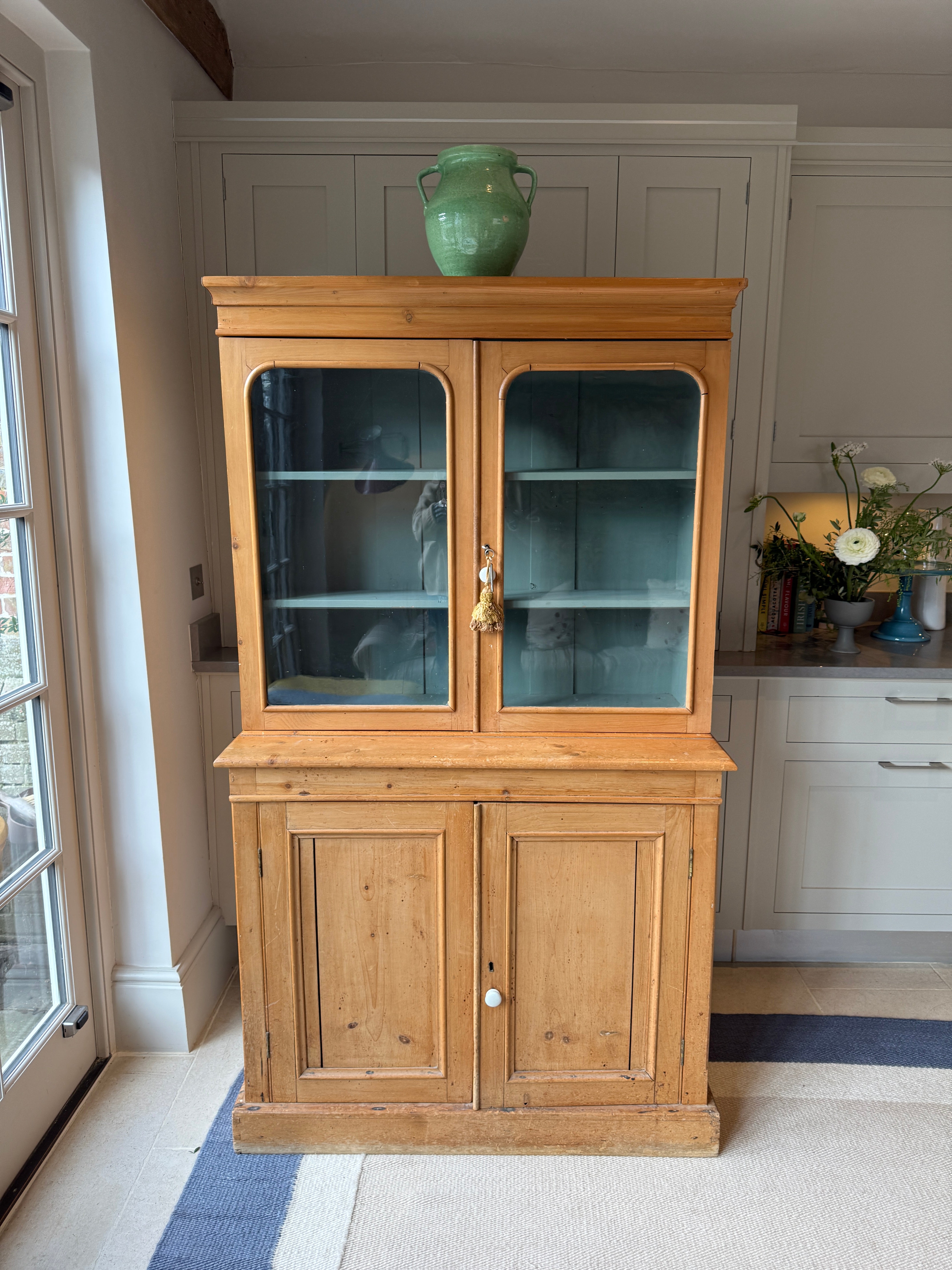 19th Century Glazed Pine Dresser
