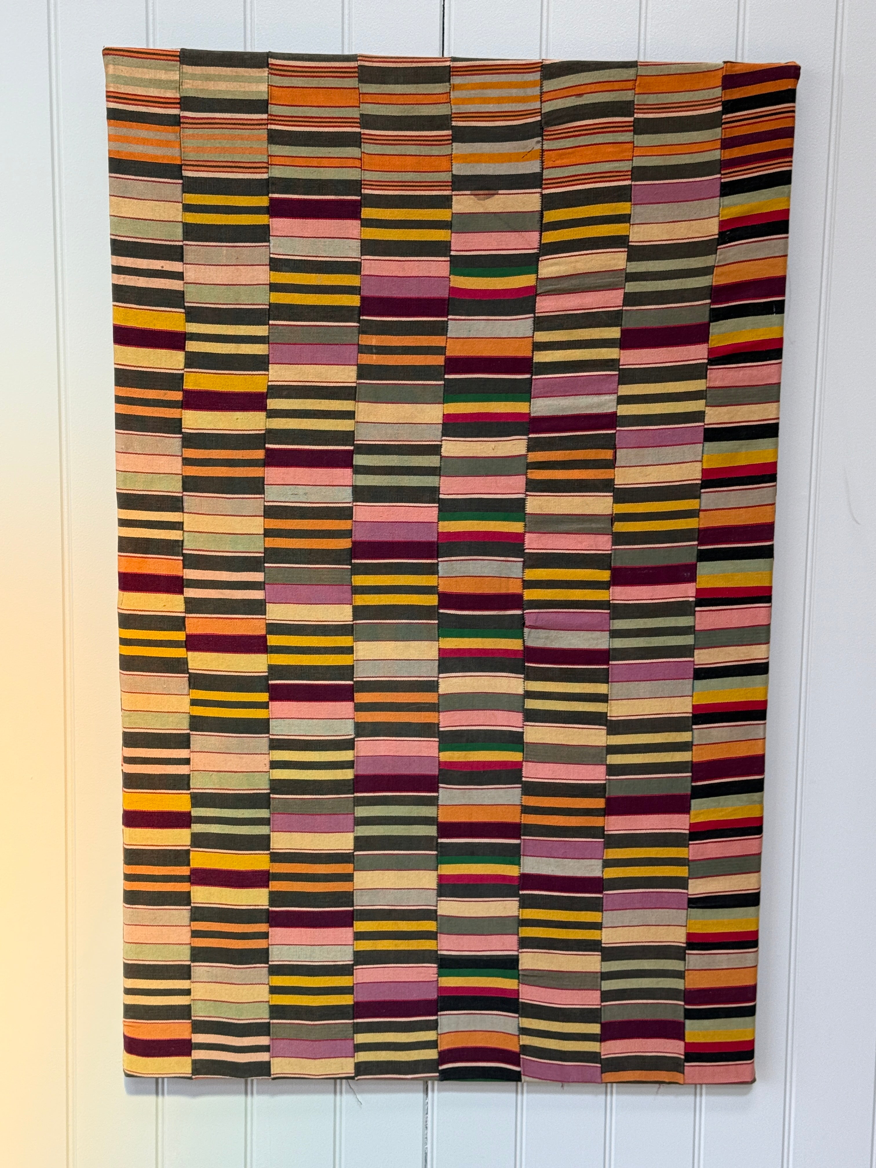 Amazing Polychrome Ewe Cloth Wall Hanging