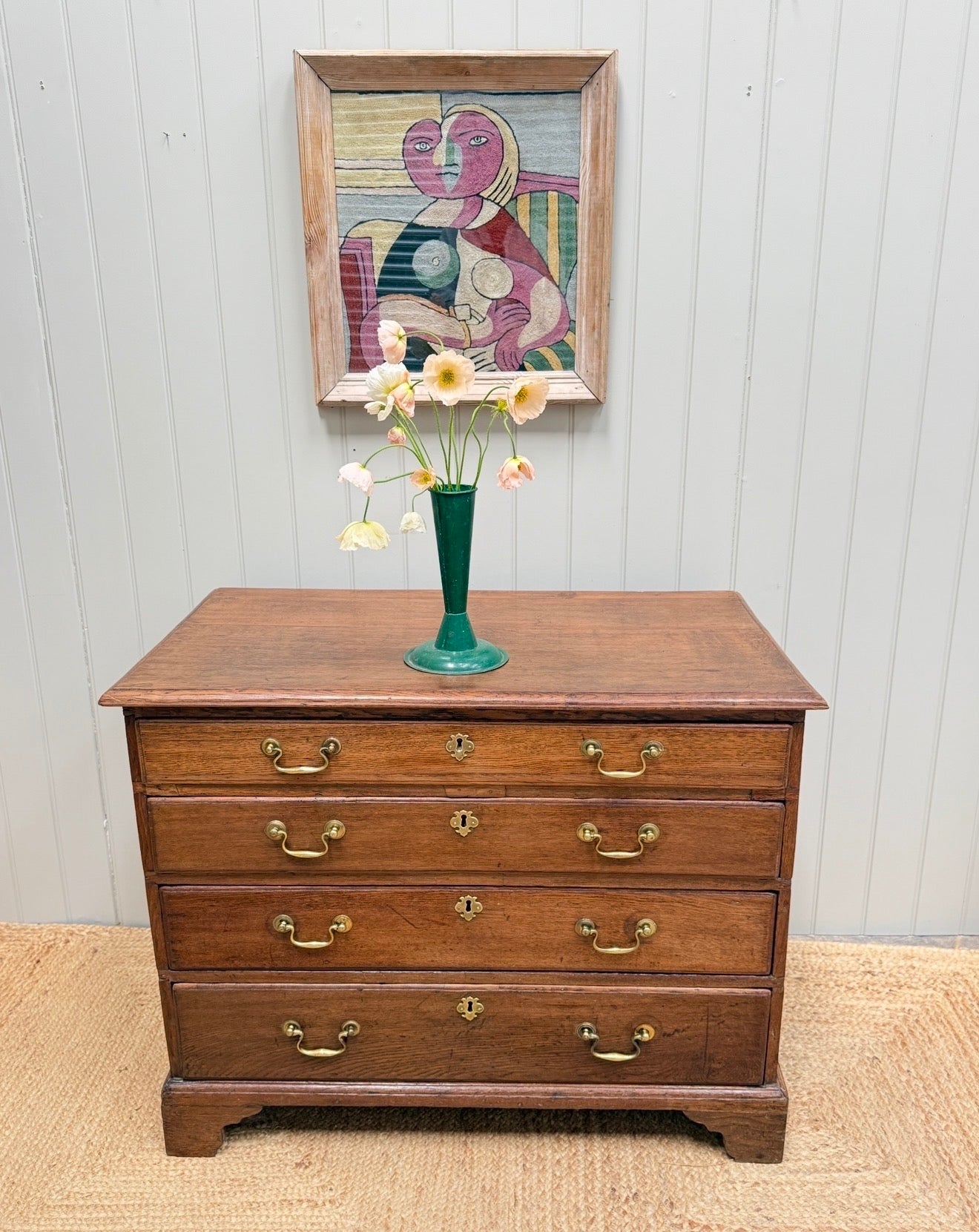 Small Georgian Oak Chest of Drawers