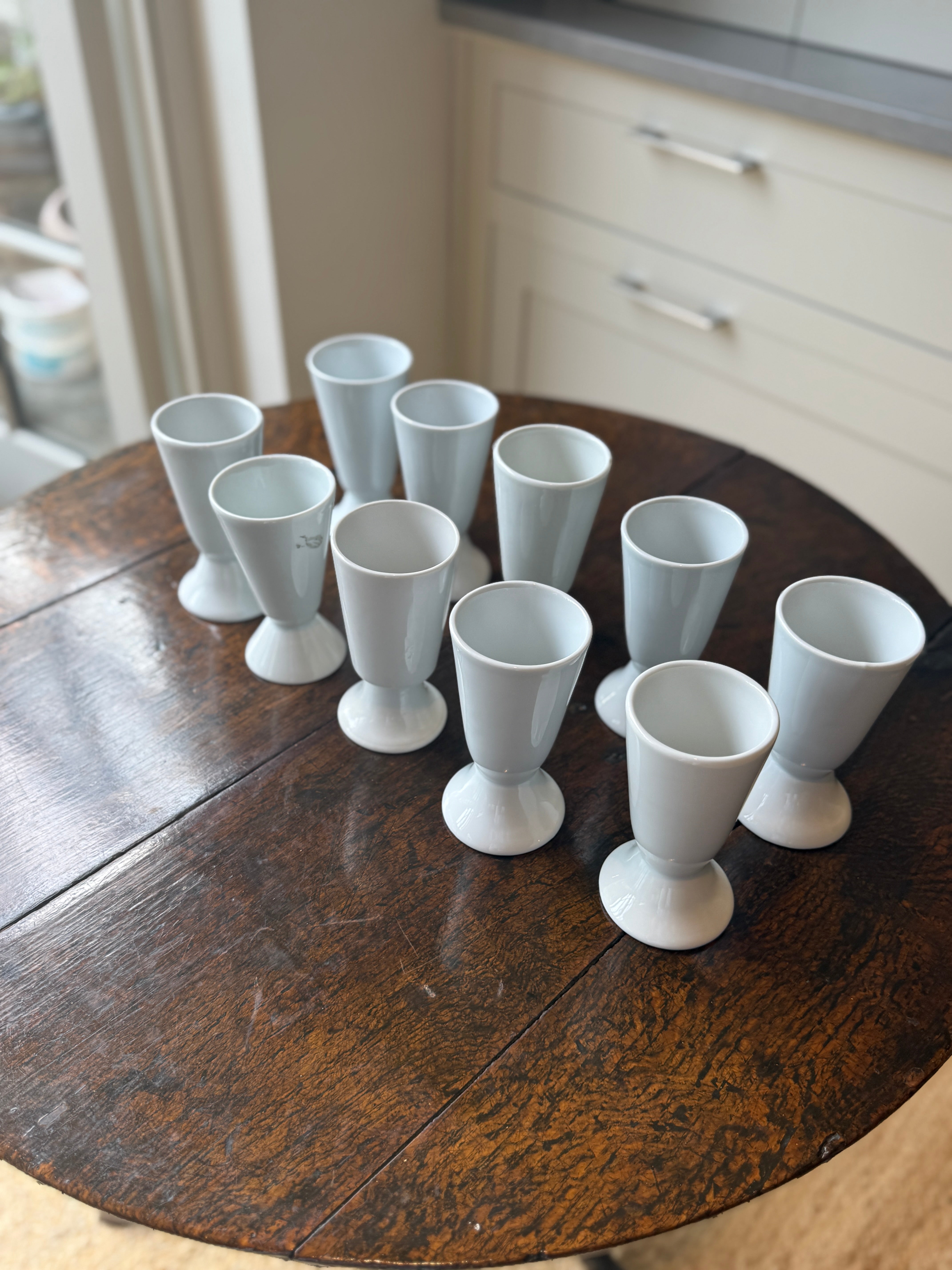 Set of 10 French Hot Chocolate Goblets