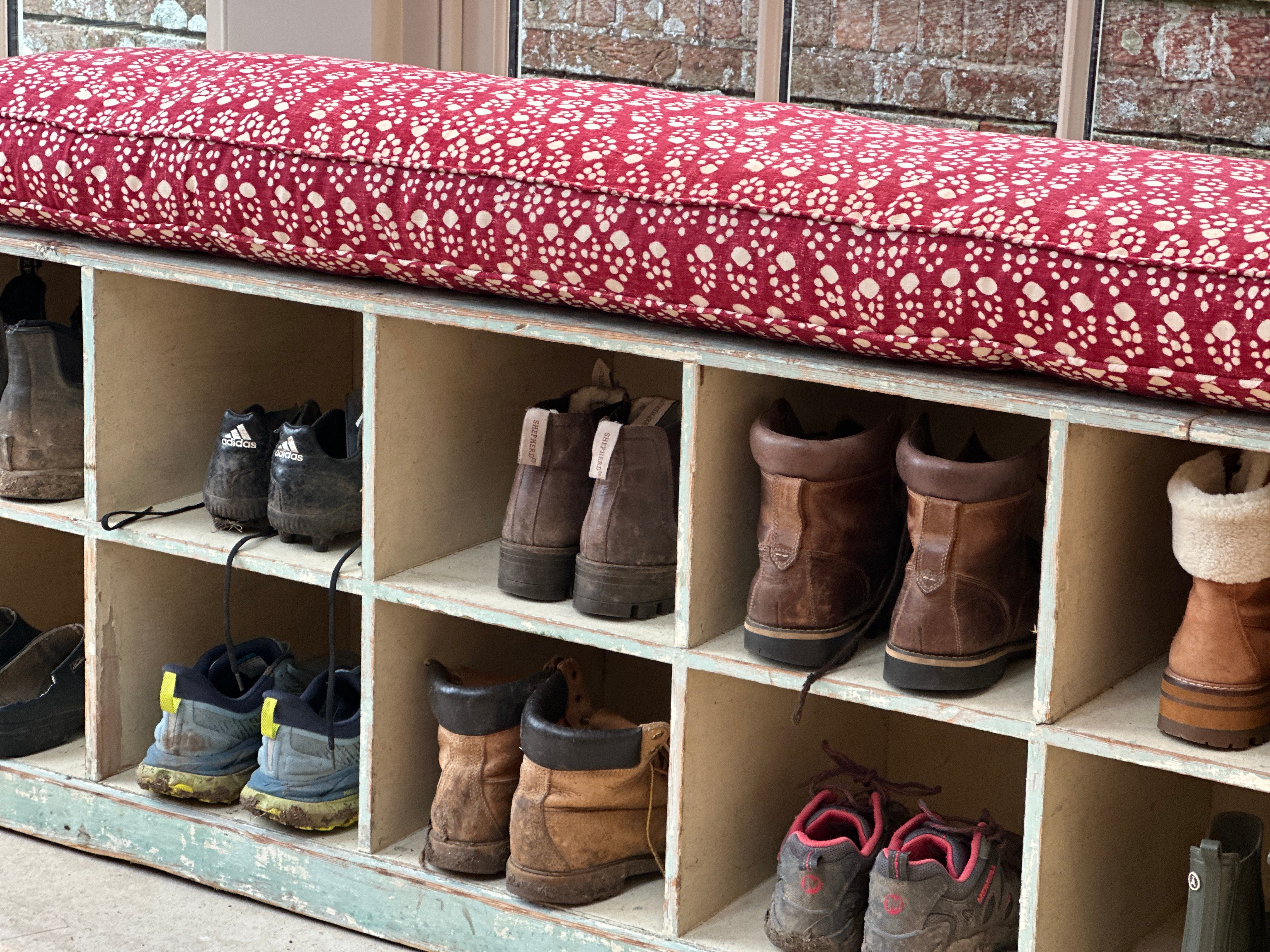 Painted Boot room Bench