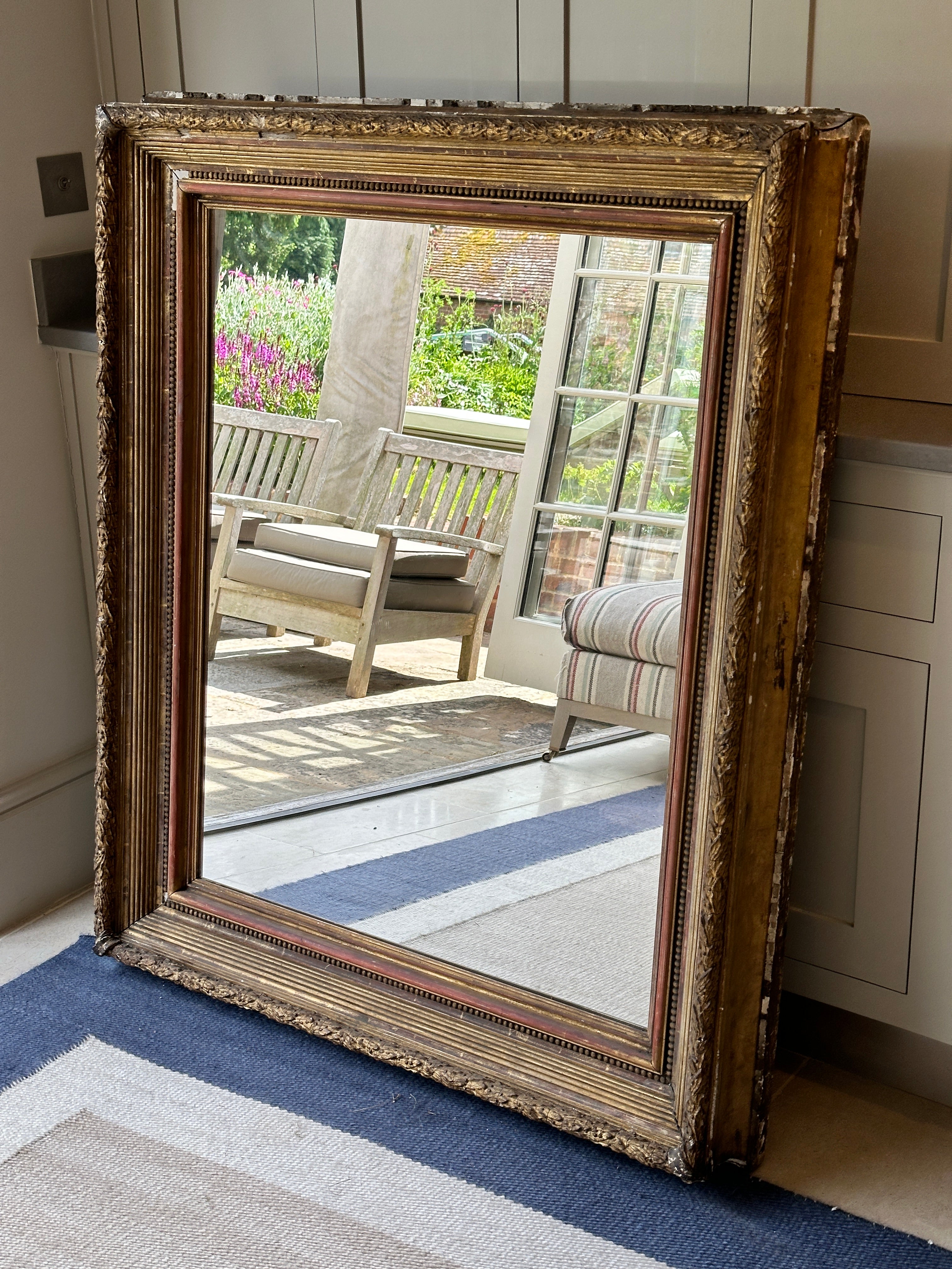 Enormous Antique Frame Mirror