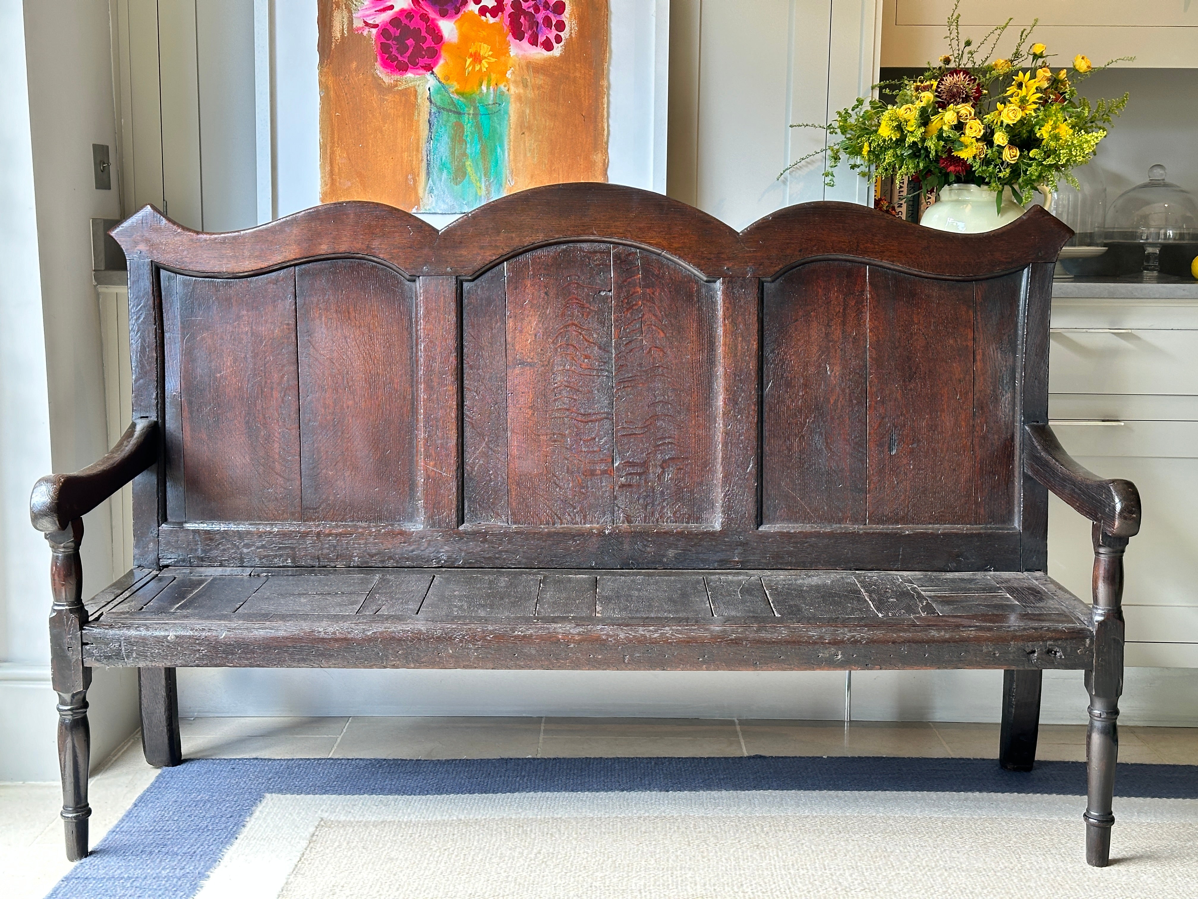 Late C17th Oak Bench/Settle