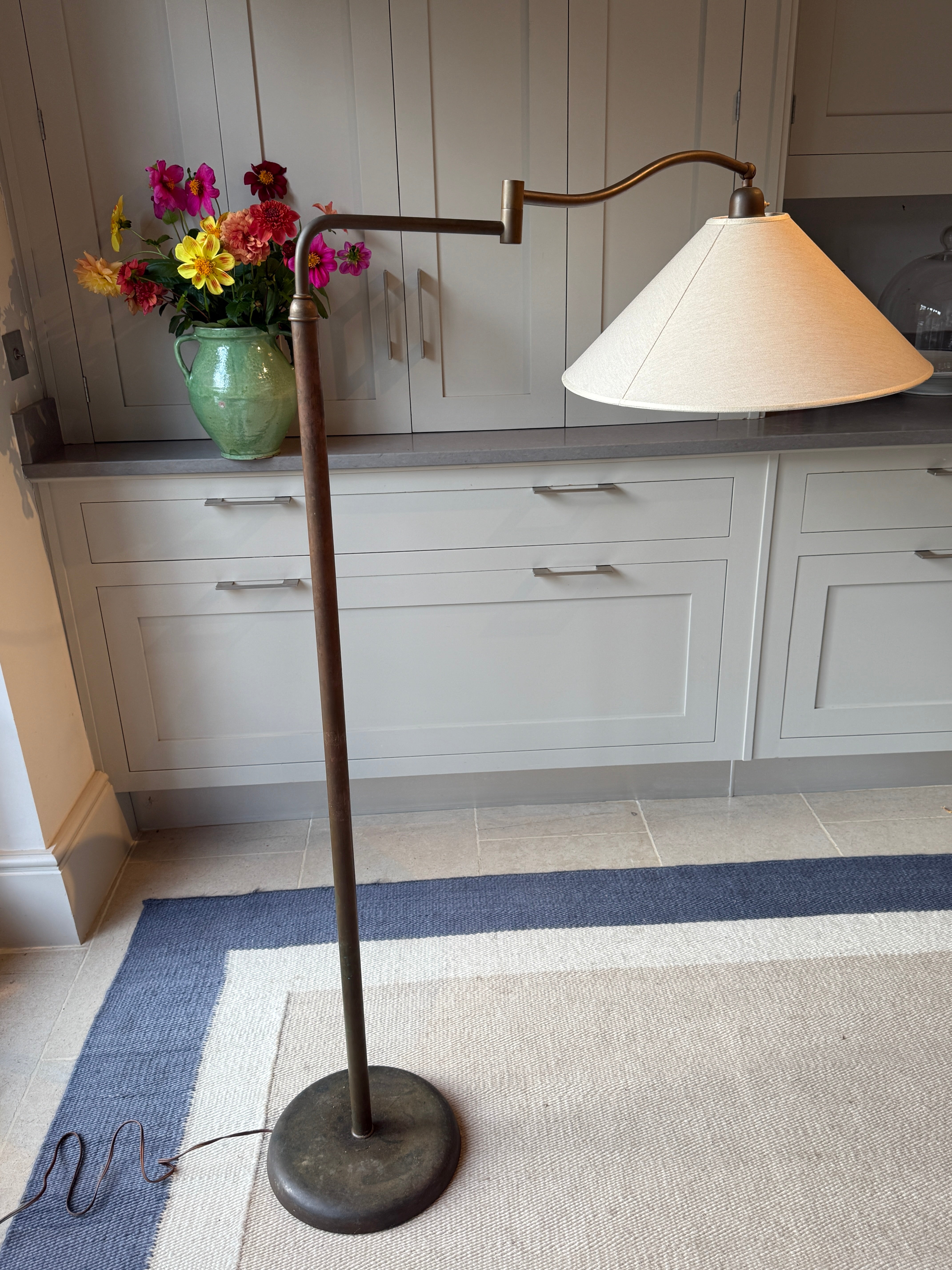 Italian Brass 1950s Floor Lamp