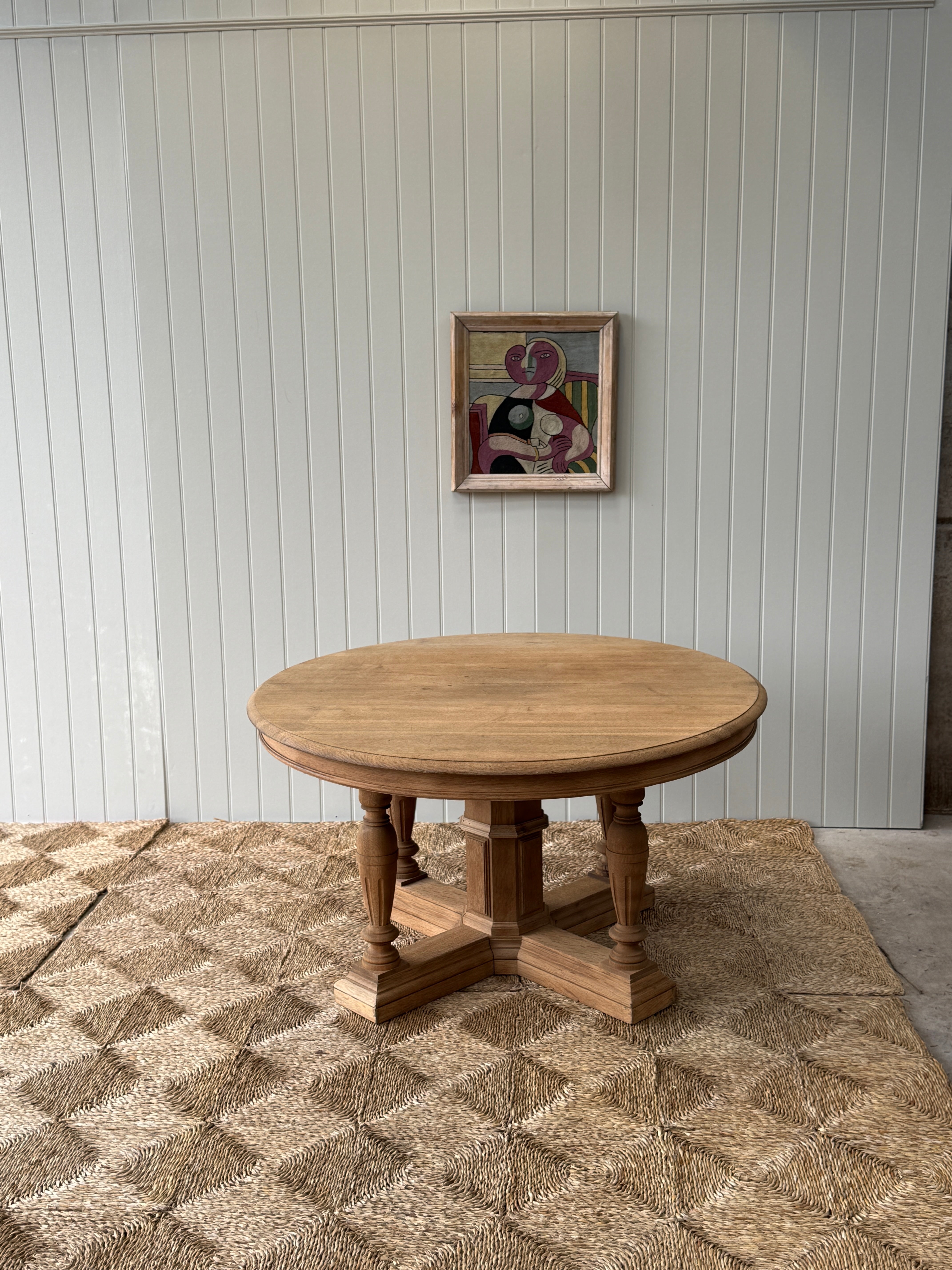 French Bleached Oak Centre Table