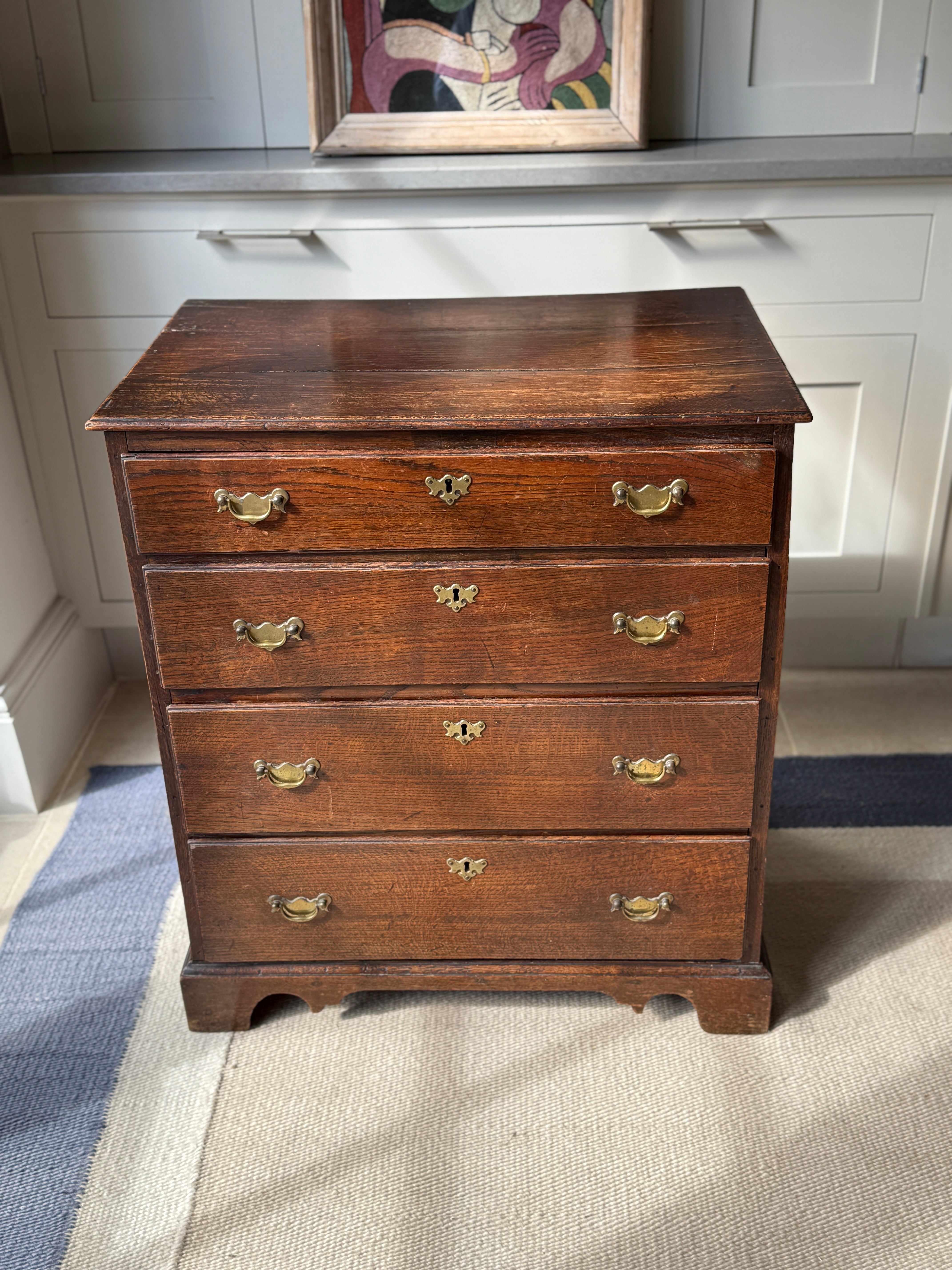 Small early C18th Oak Chest Of Drawers