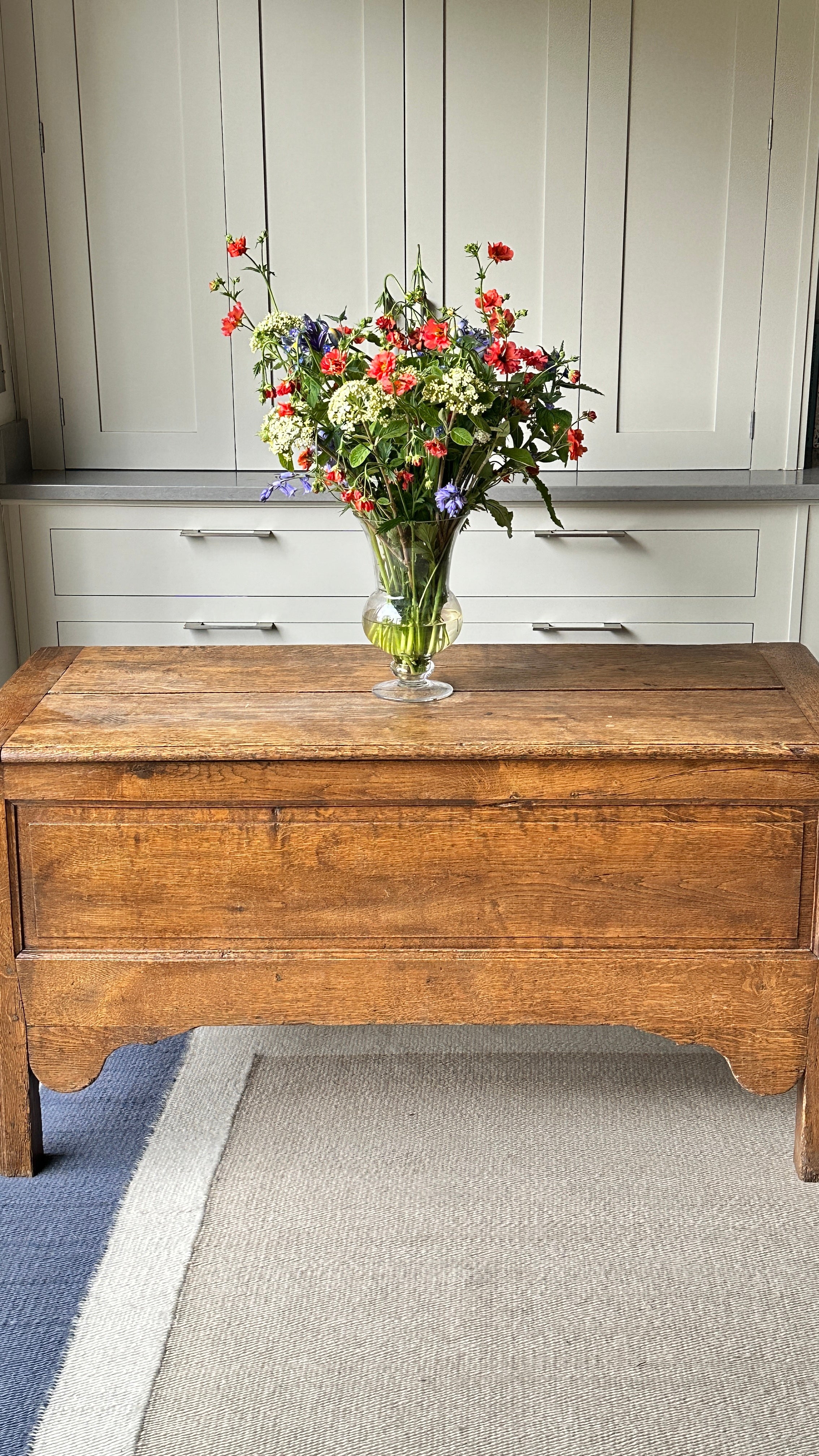 Lovely Antique Honeyed Oak Coffer