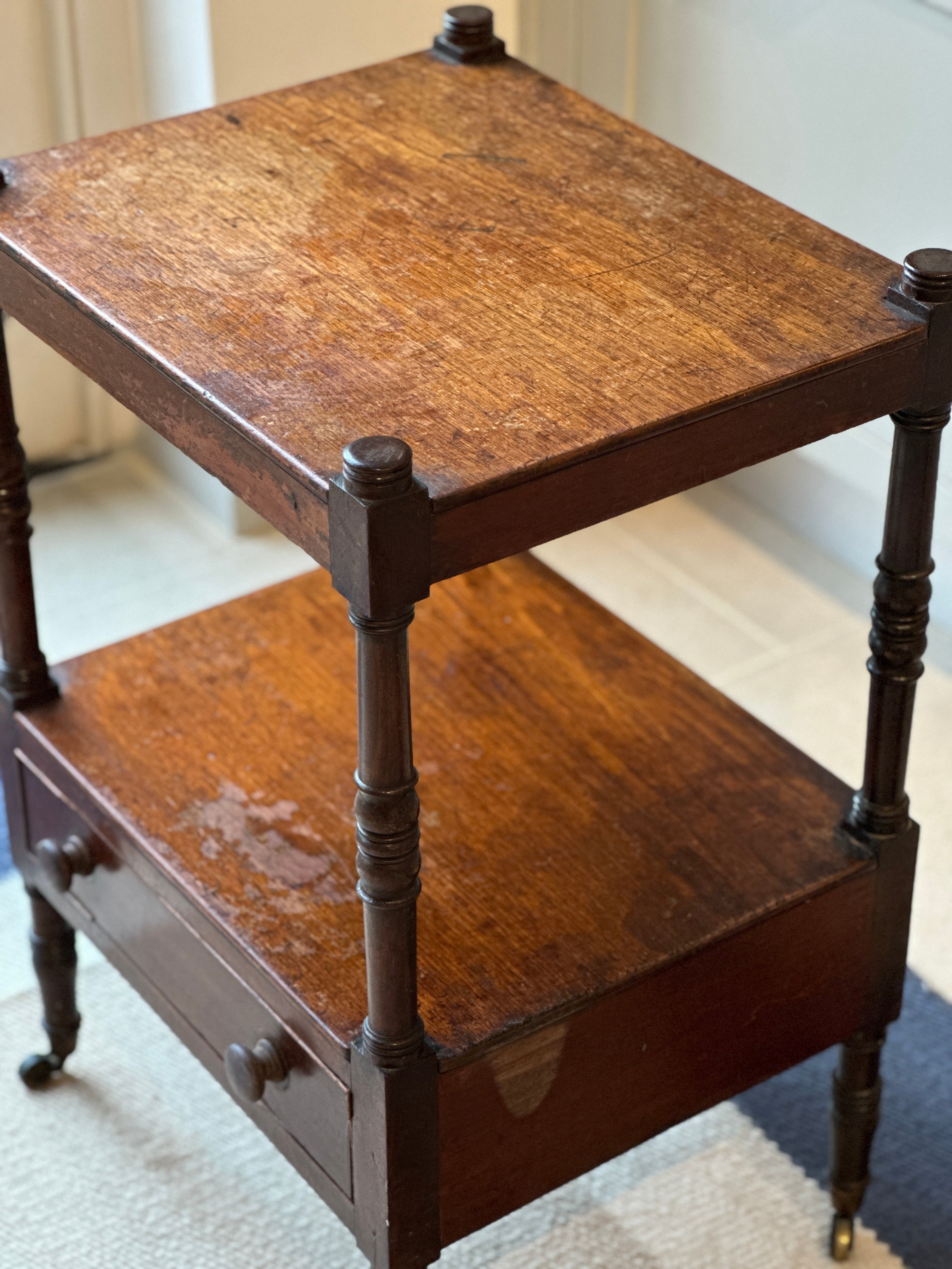 Small Charming Tiered Bedside Table