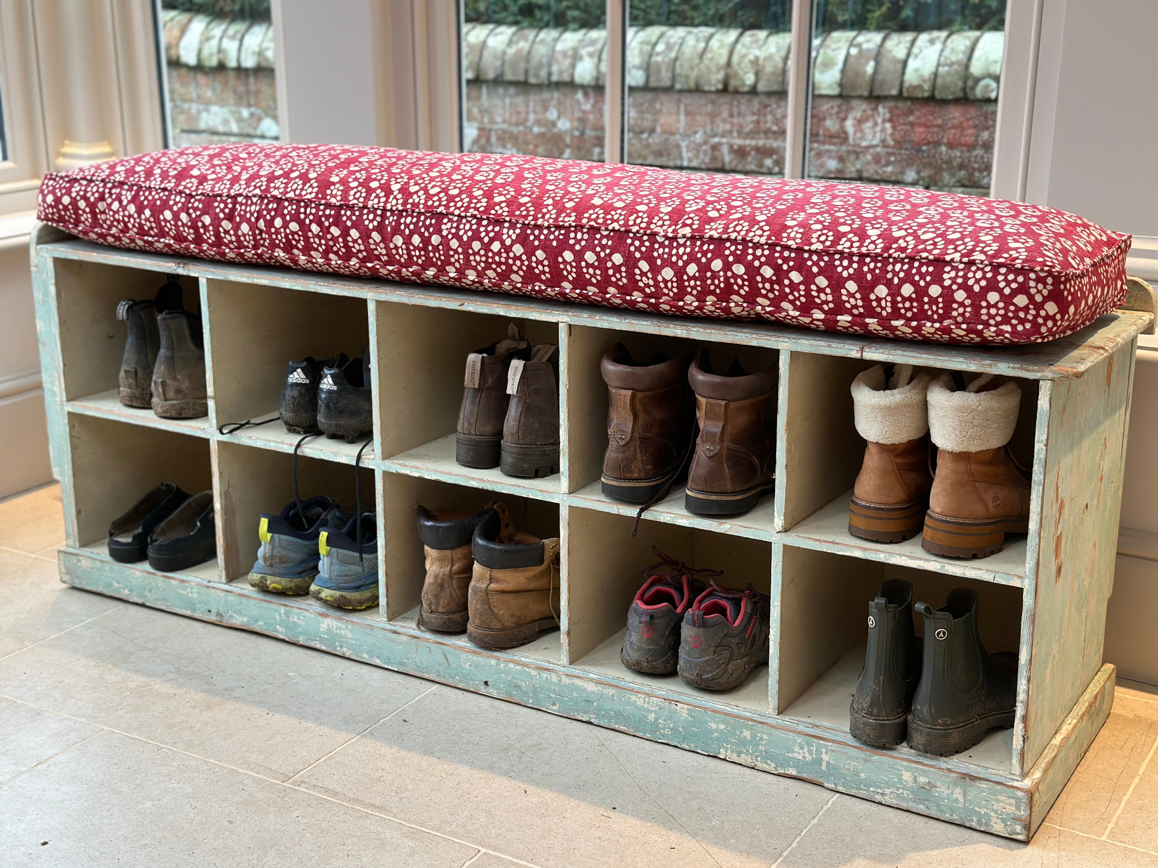 Painted Boot room Bench