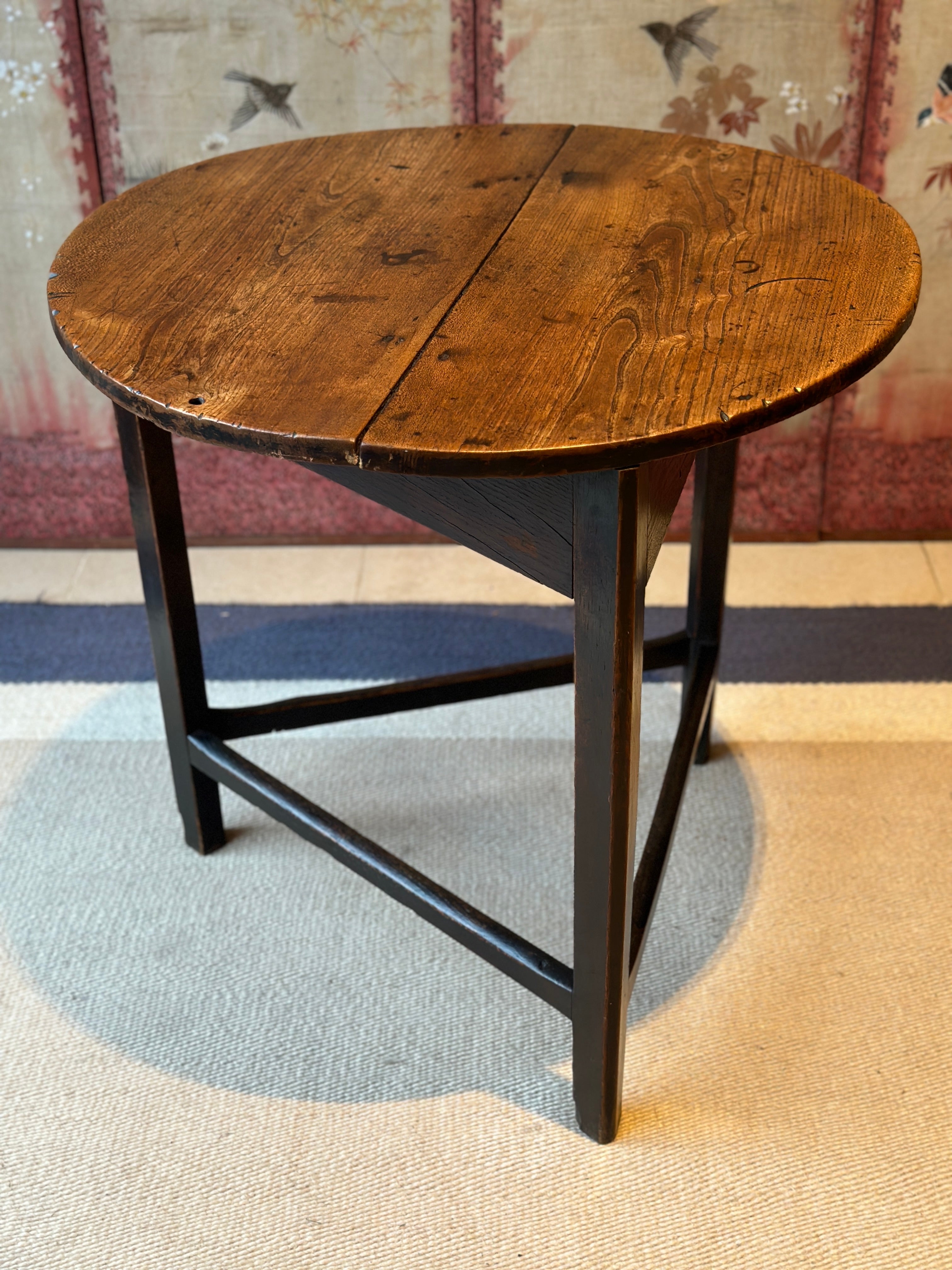 Welsh Dark Oak Cricket Table