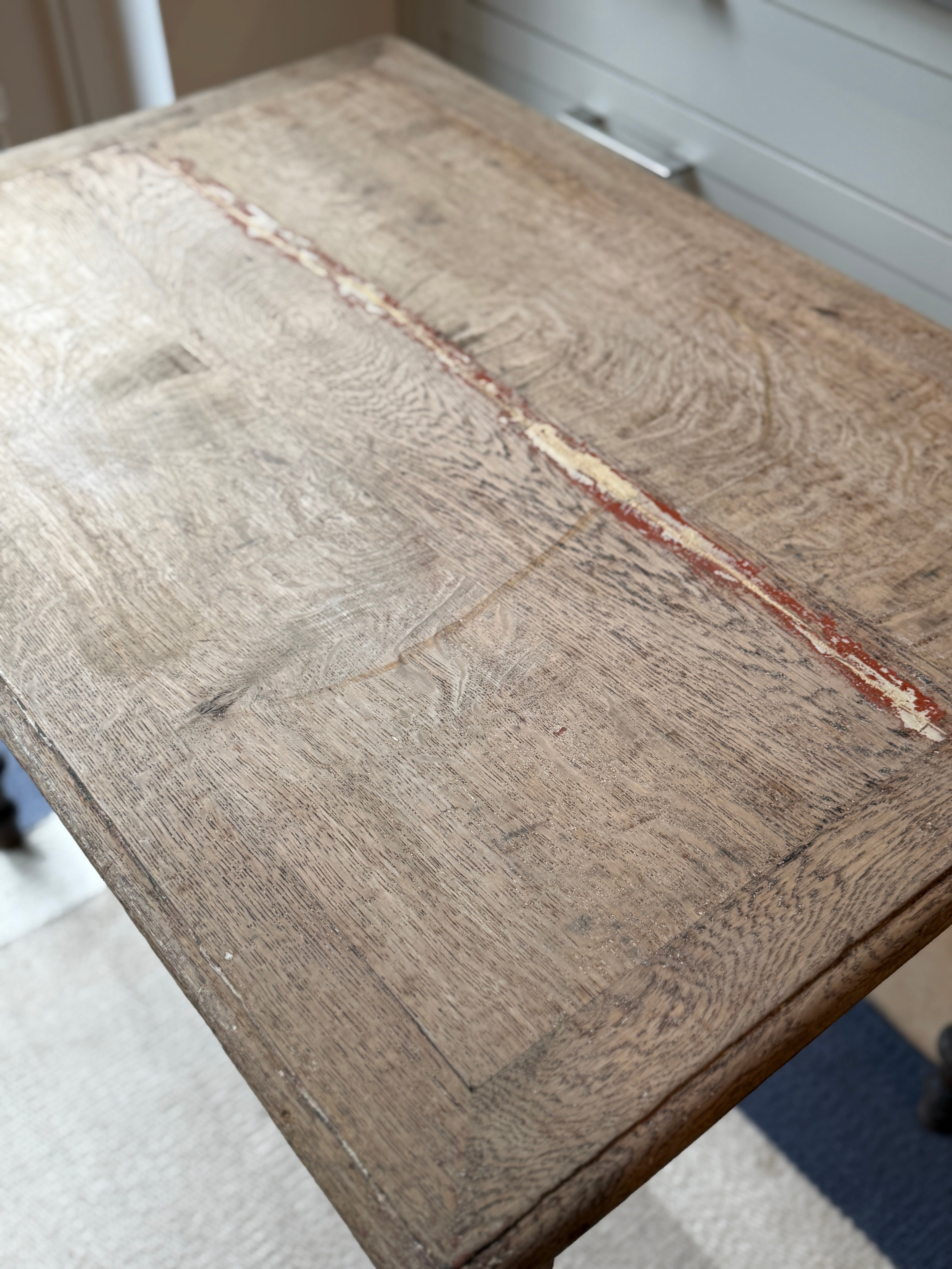 Small French Faded Pine Kitchen Table