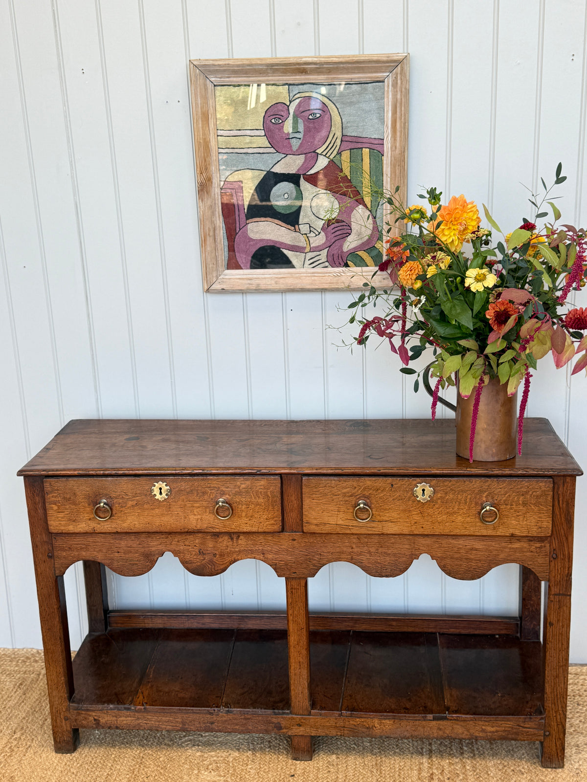 Small 18th Century Oak Dresser Base
