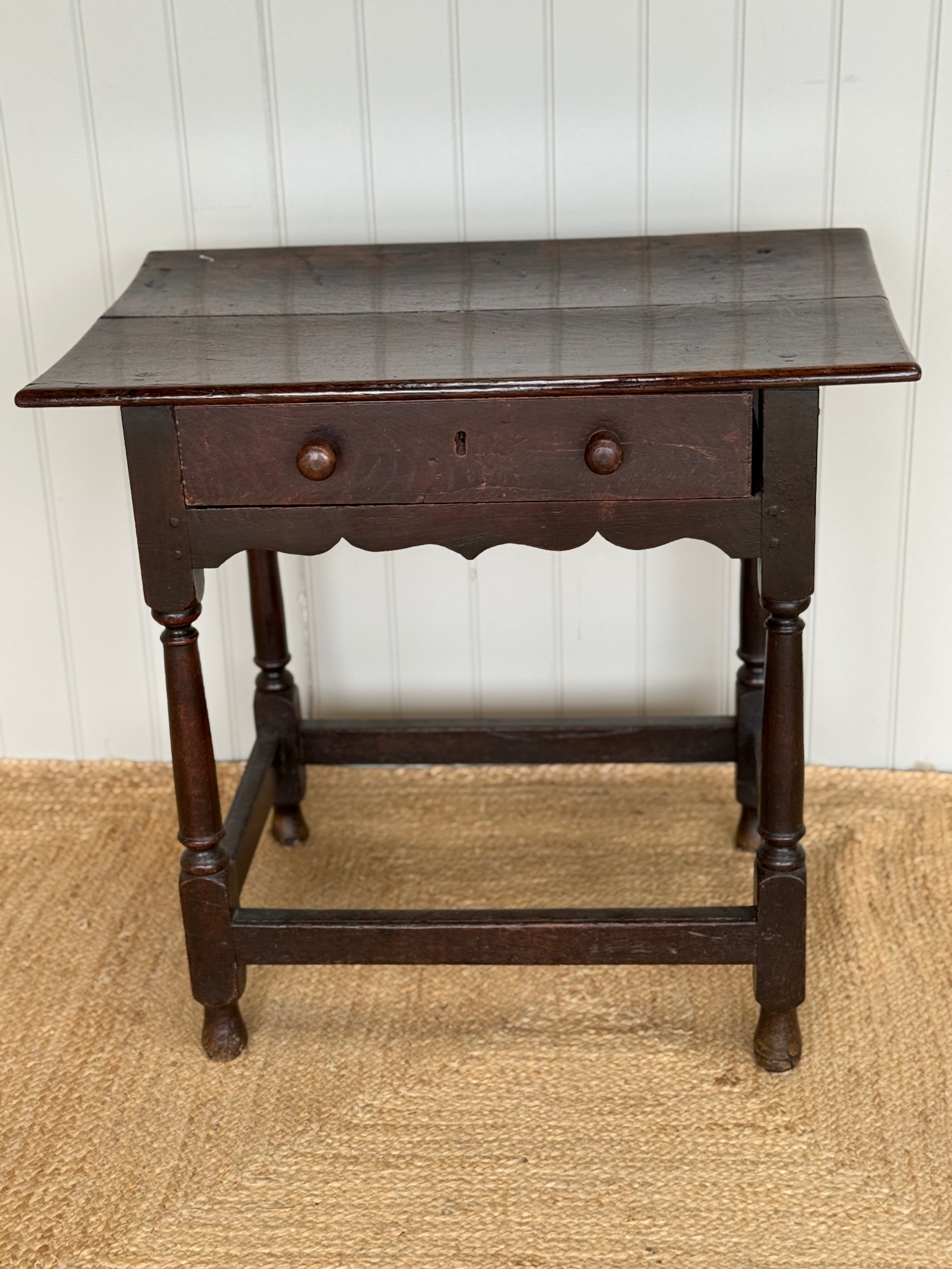 Early 18th Century Oak Side Table