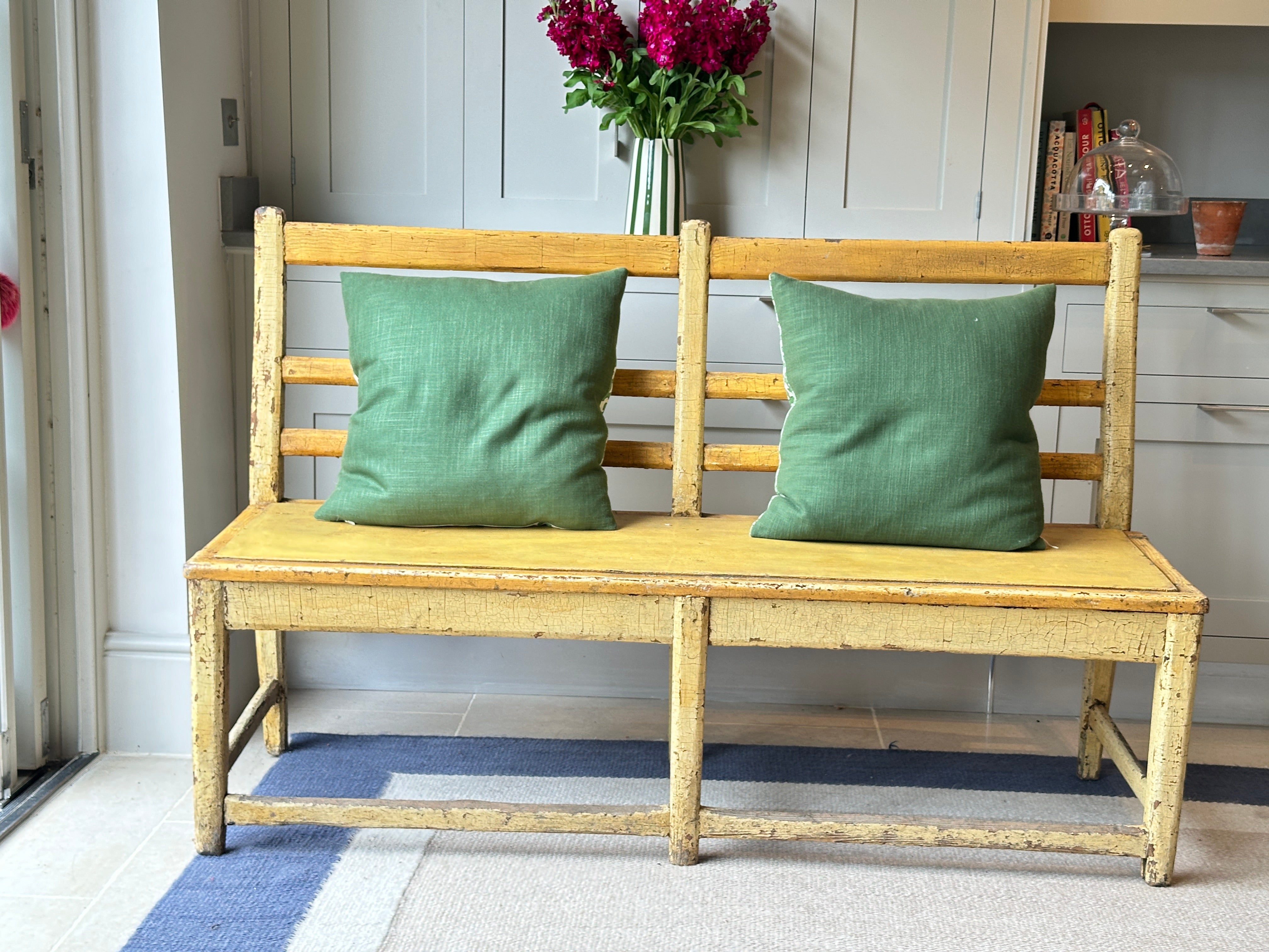 Painted Country House Bench