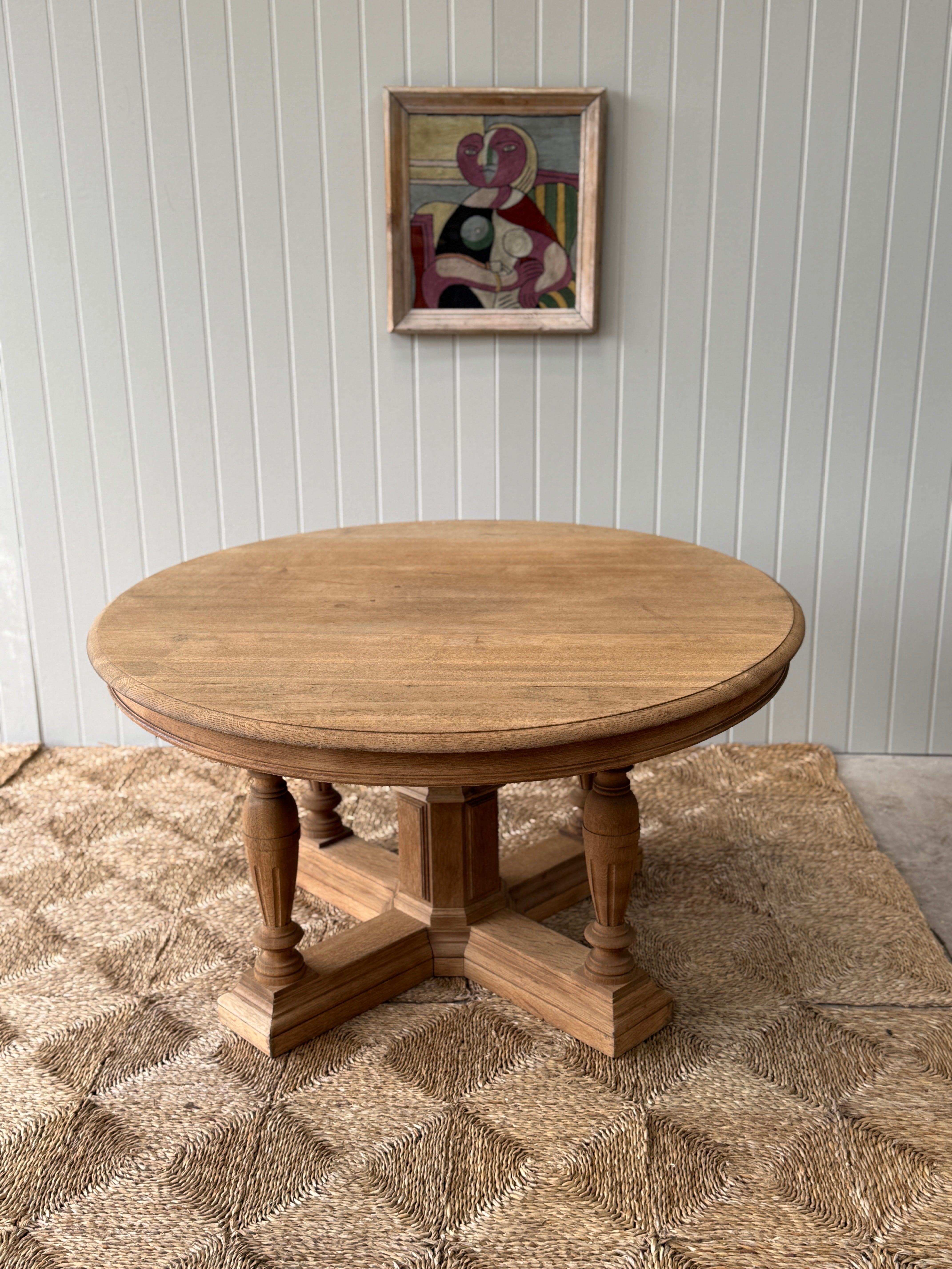 French Bleached Oak Centre Table