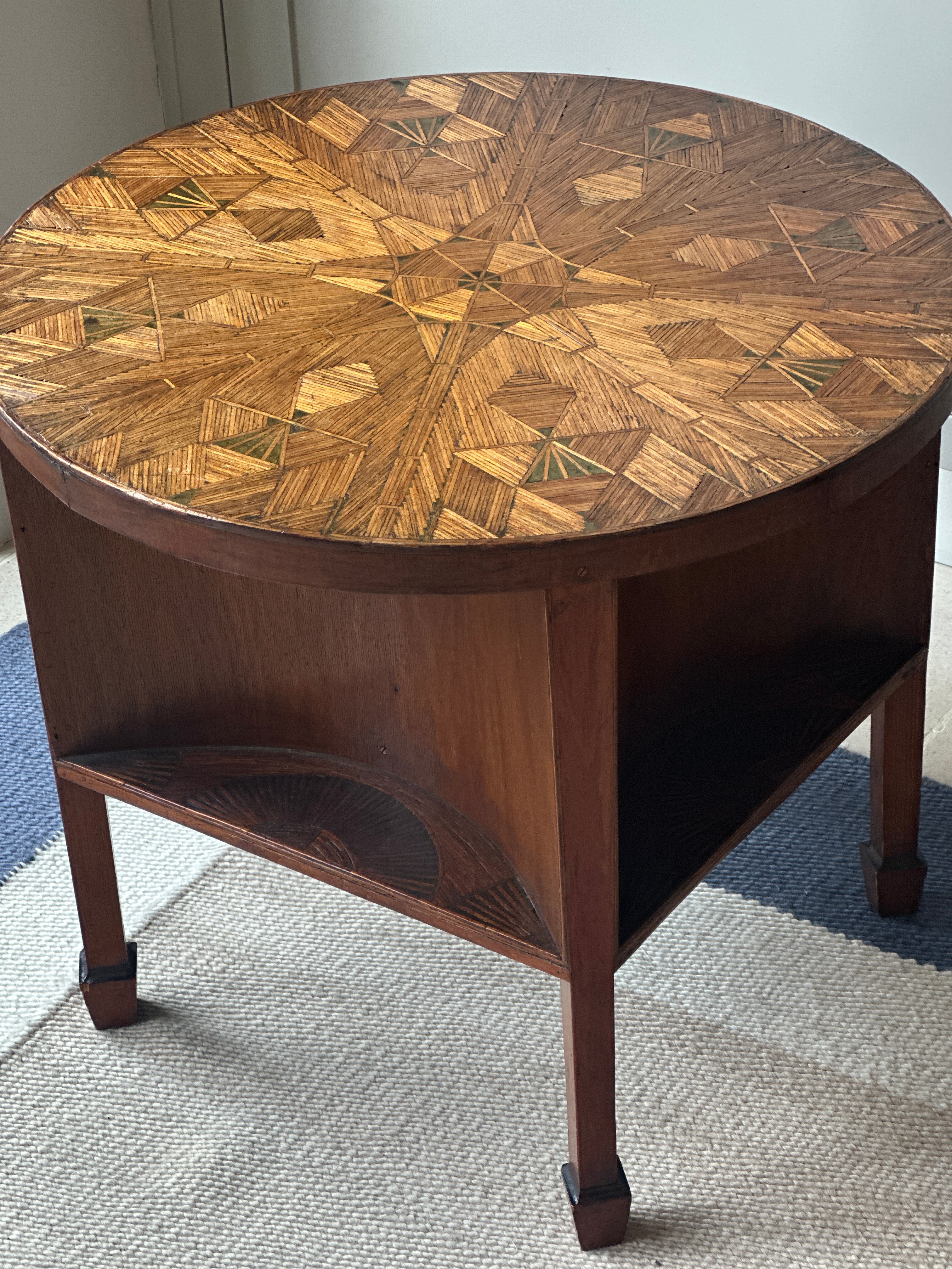 DF- Folk Art Table made out of matchsticks