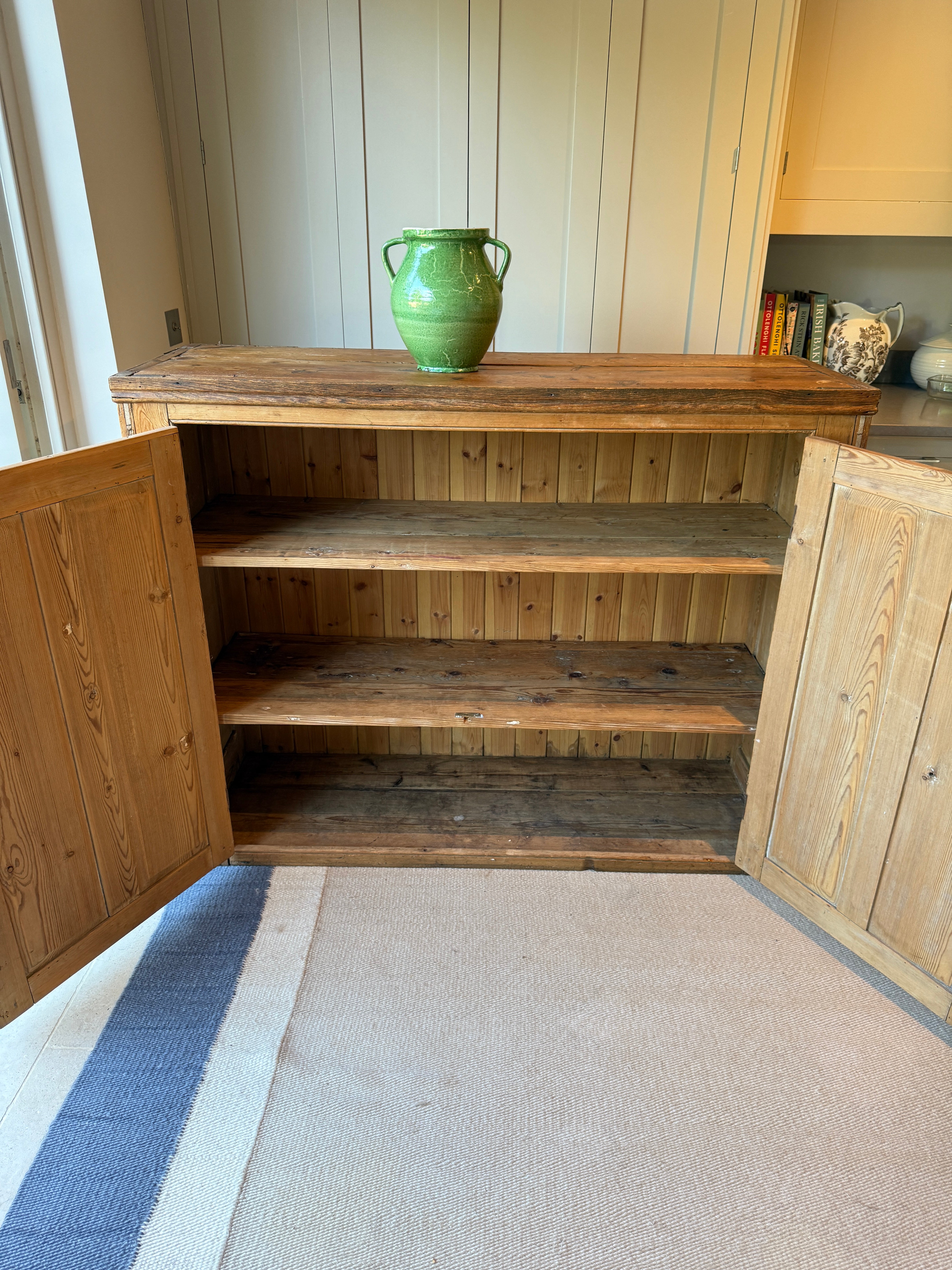 Large Antique Pine Cupboard