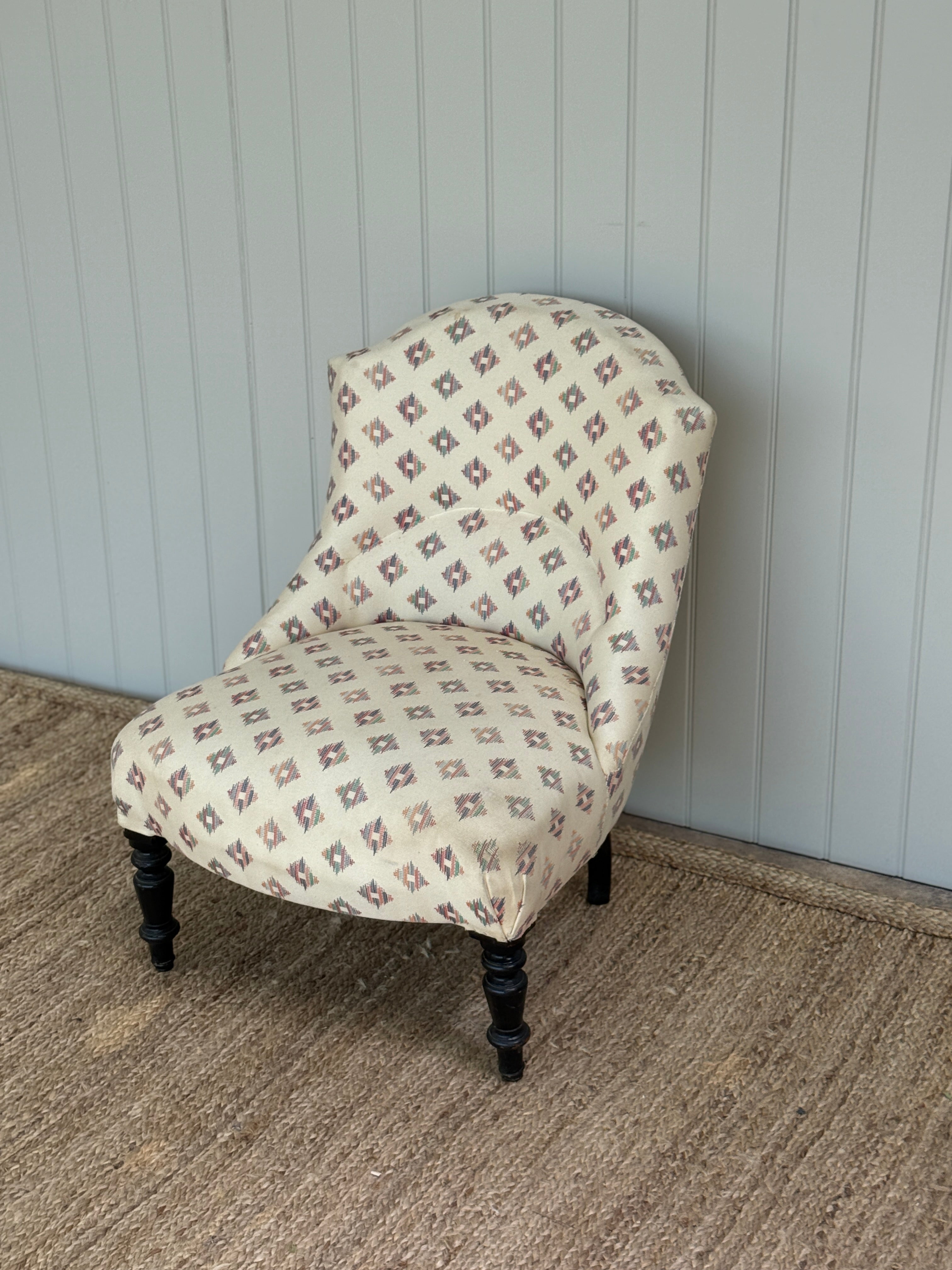 Small French Slipper Chair