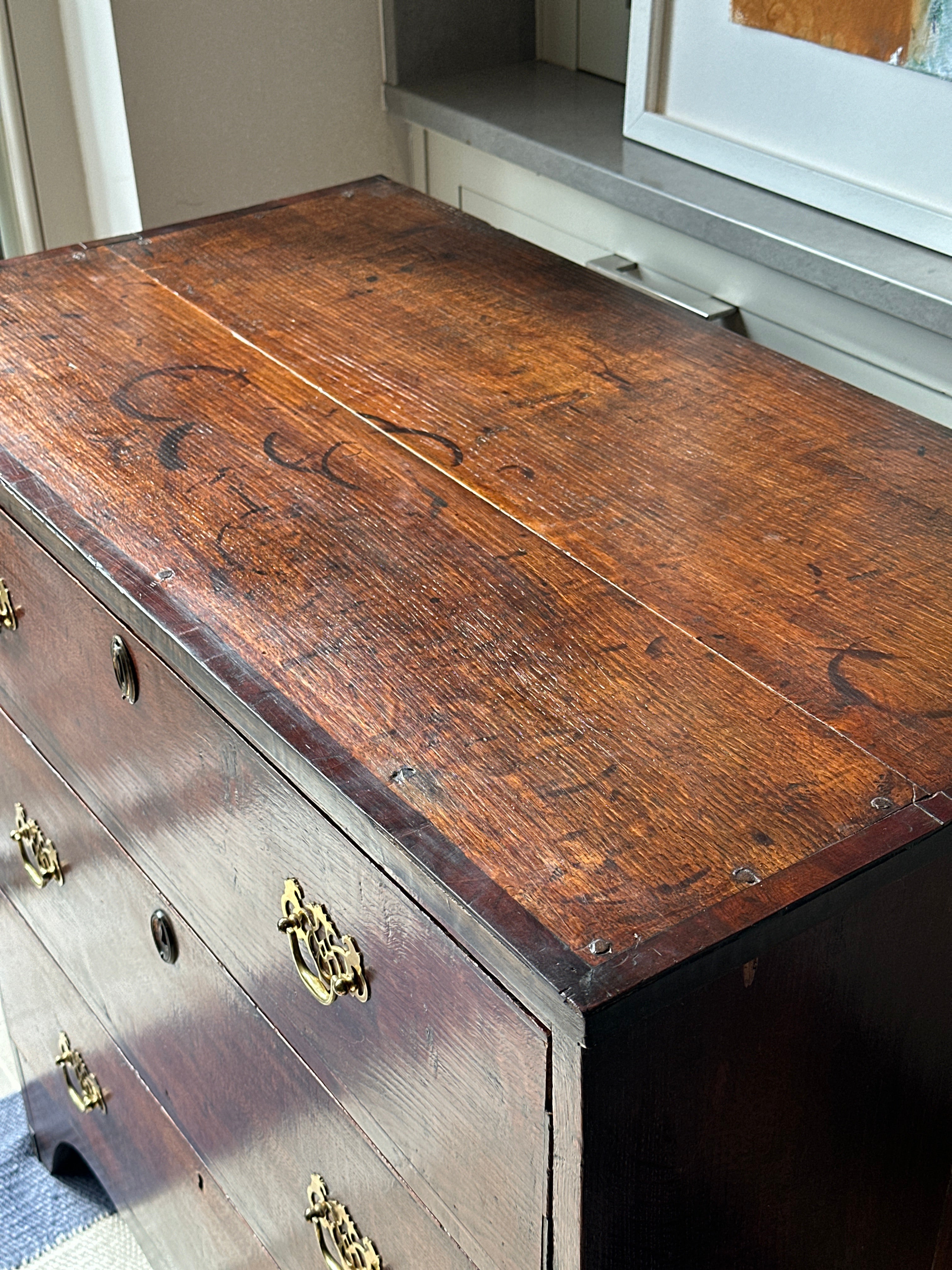 Small George III Oak Chest of Drawers