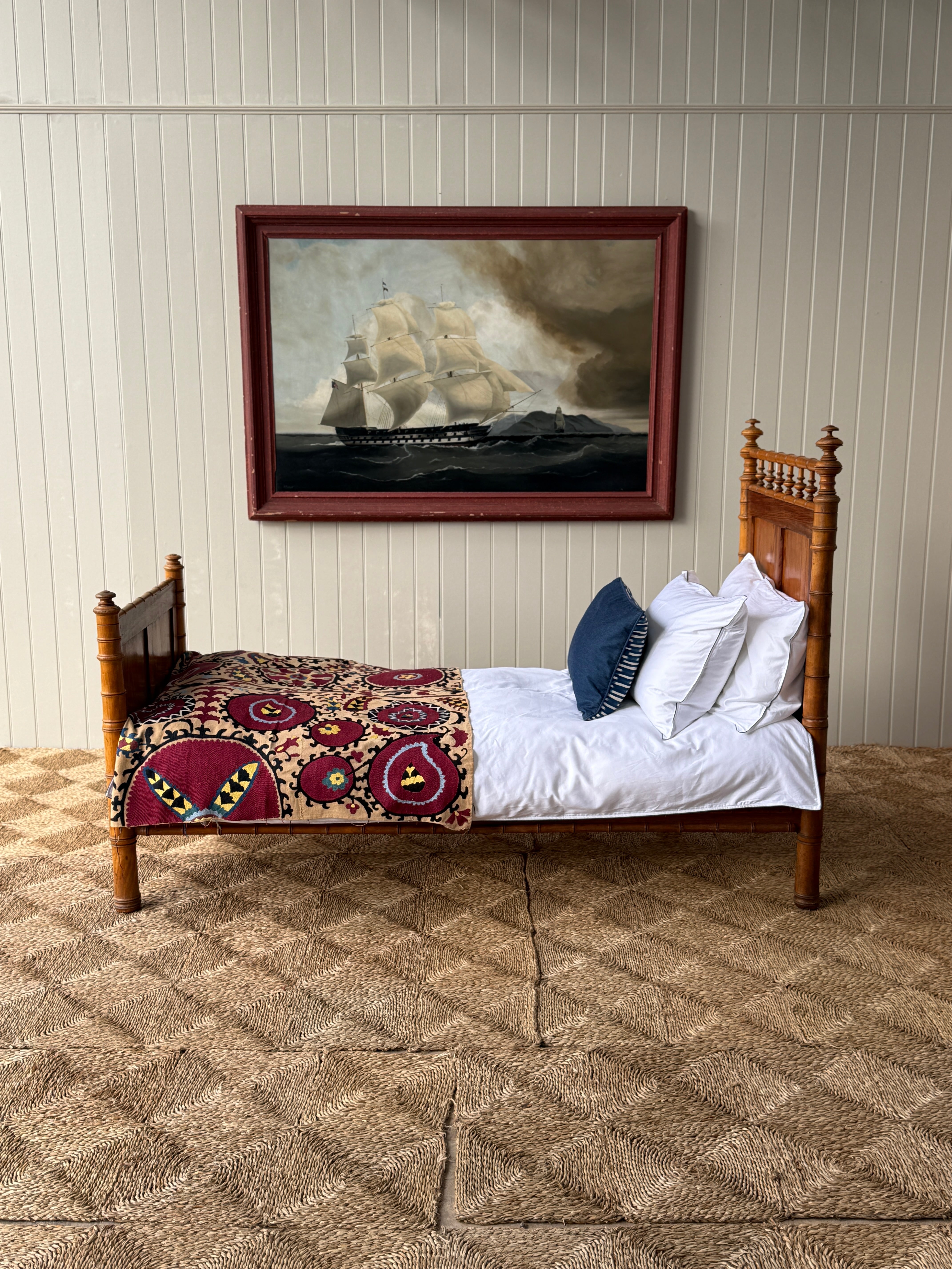 Faux Bamboo Single Bed