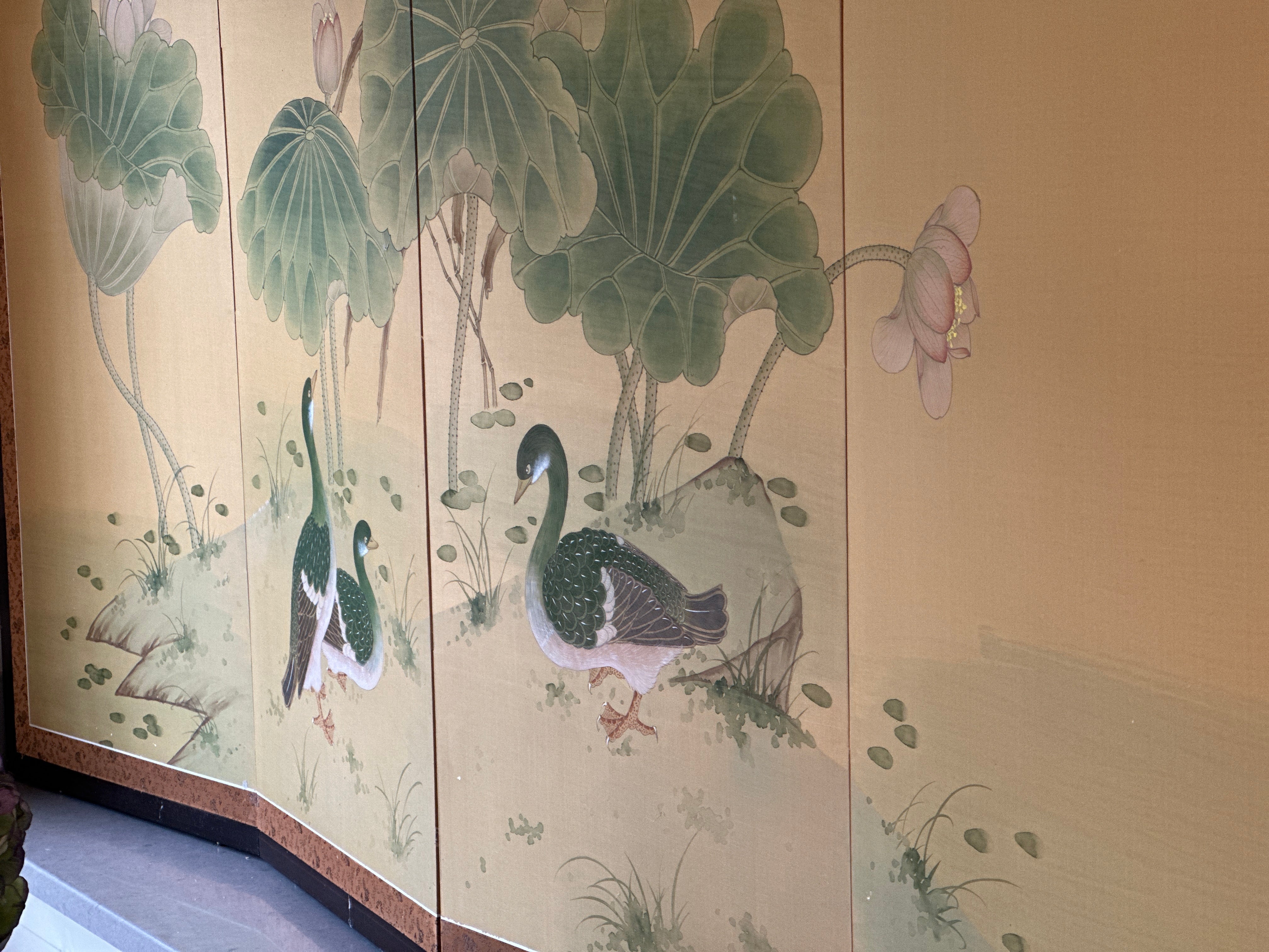 Early 20th Century Japanese Silk Screen